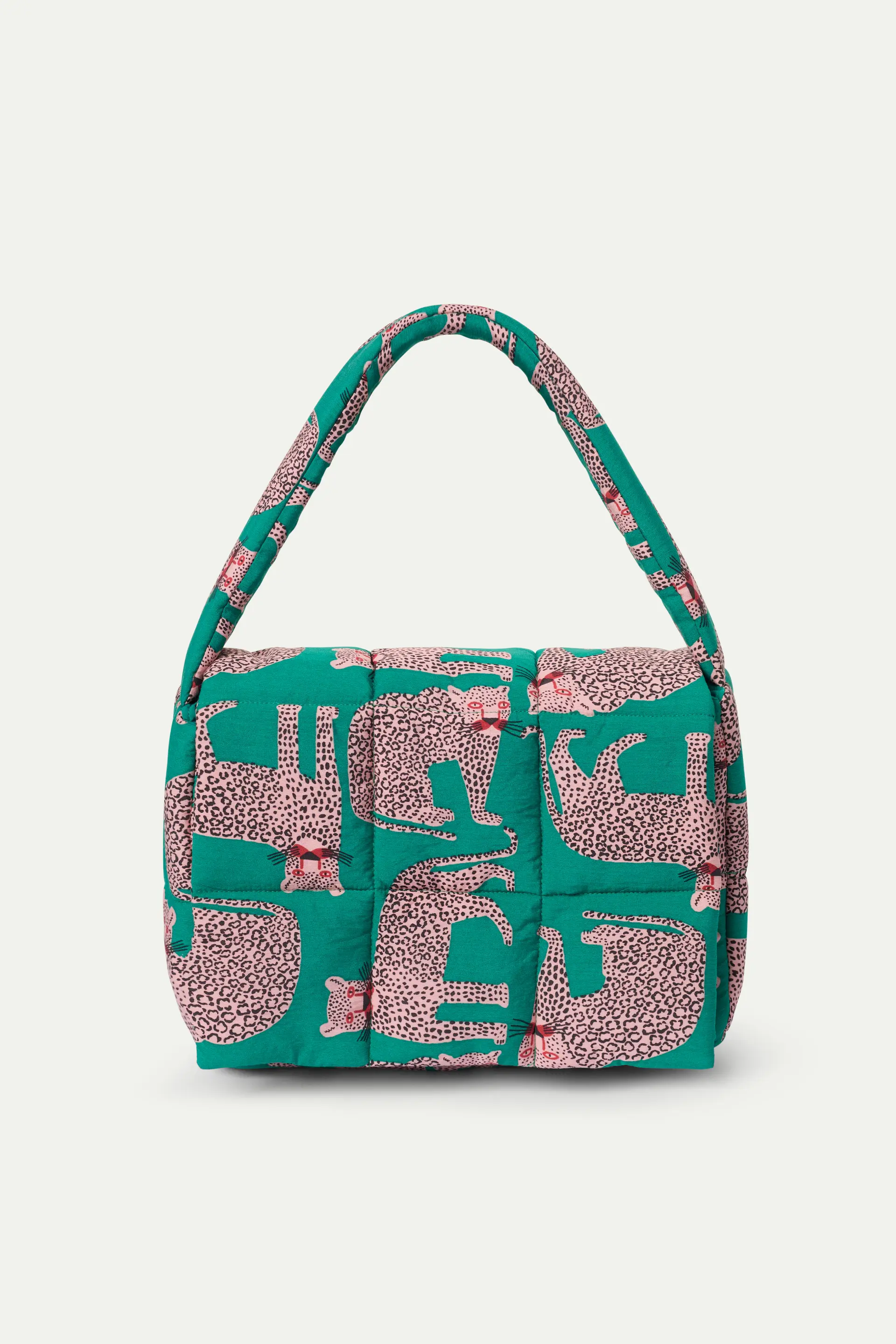Bolso acolchado con estampado Onca - Image 2