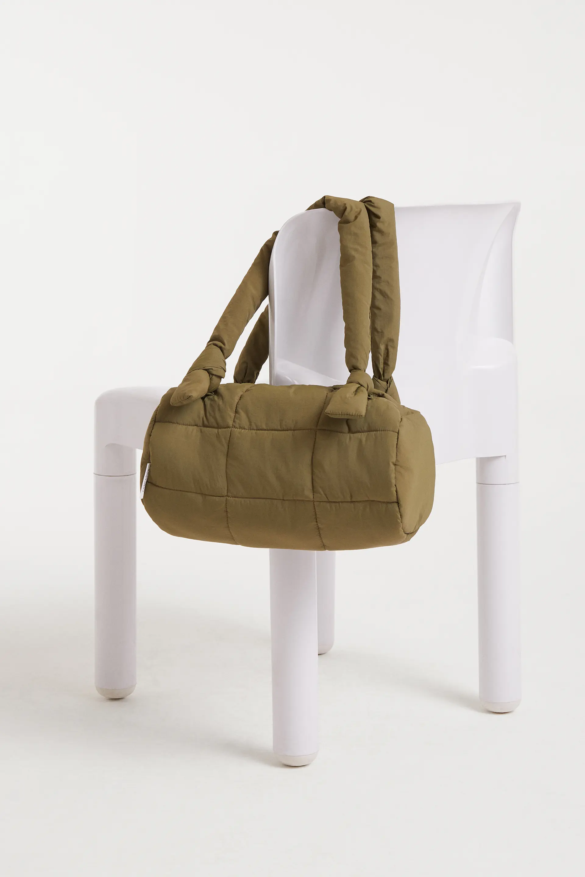 Bolso de hombro acolchado verde - Image 4