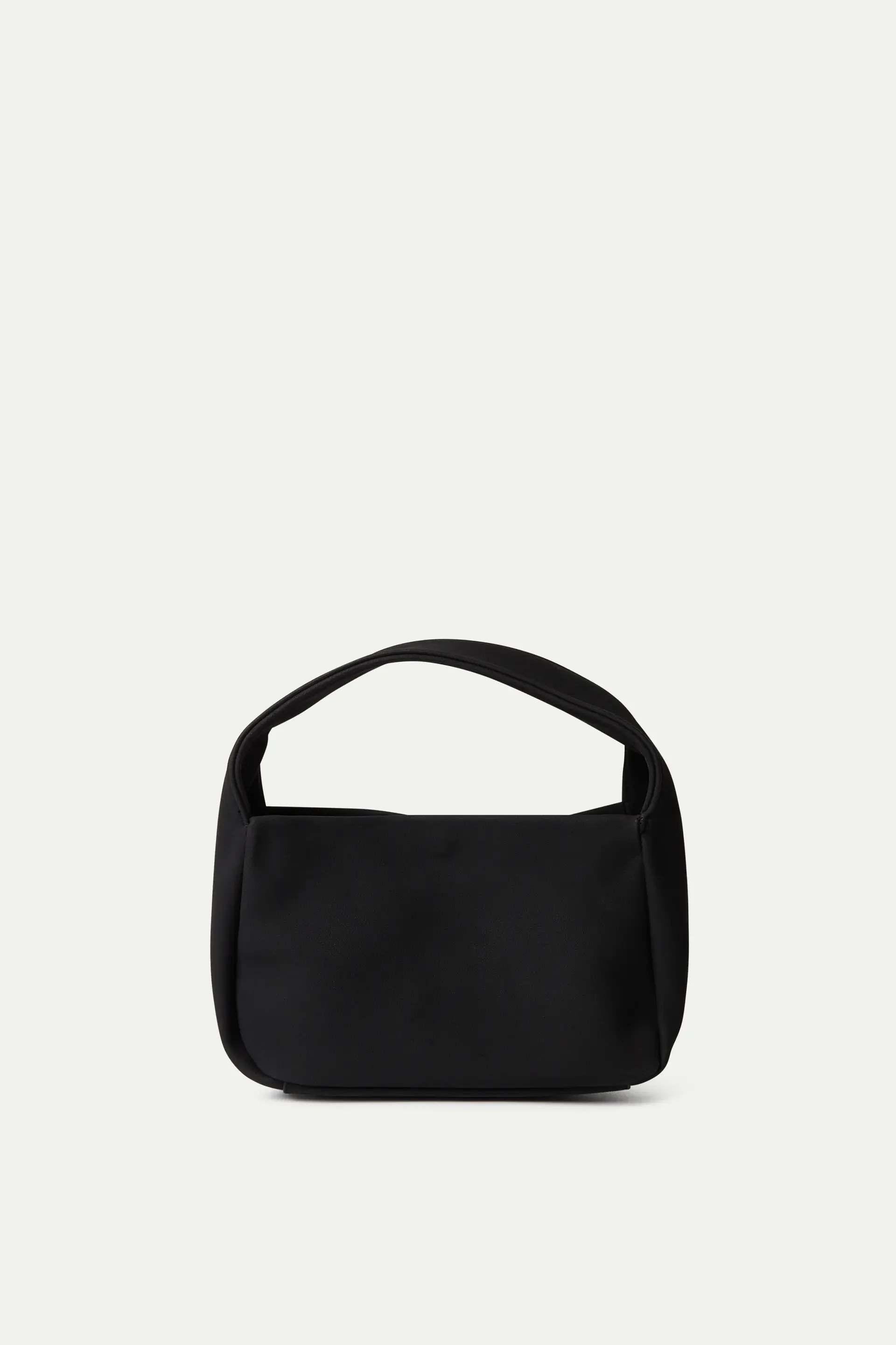 Bolso de mano con correa negro - Image 4