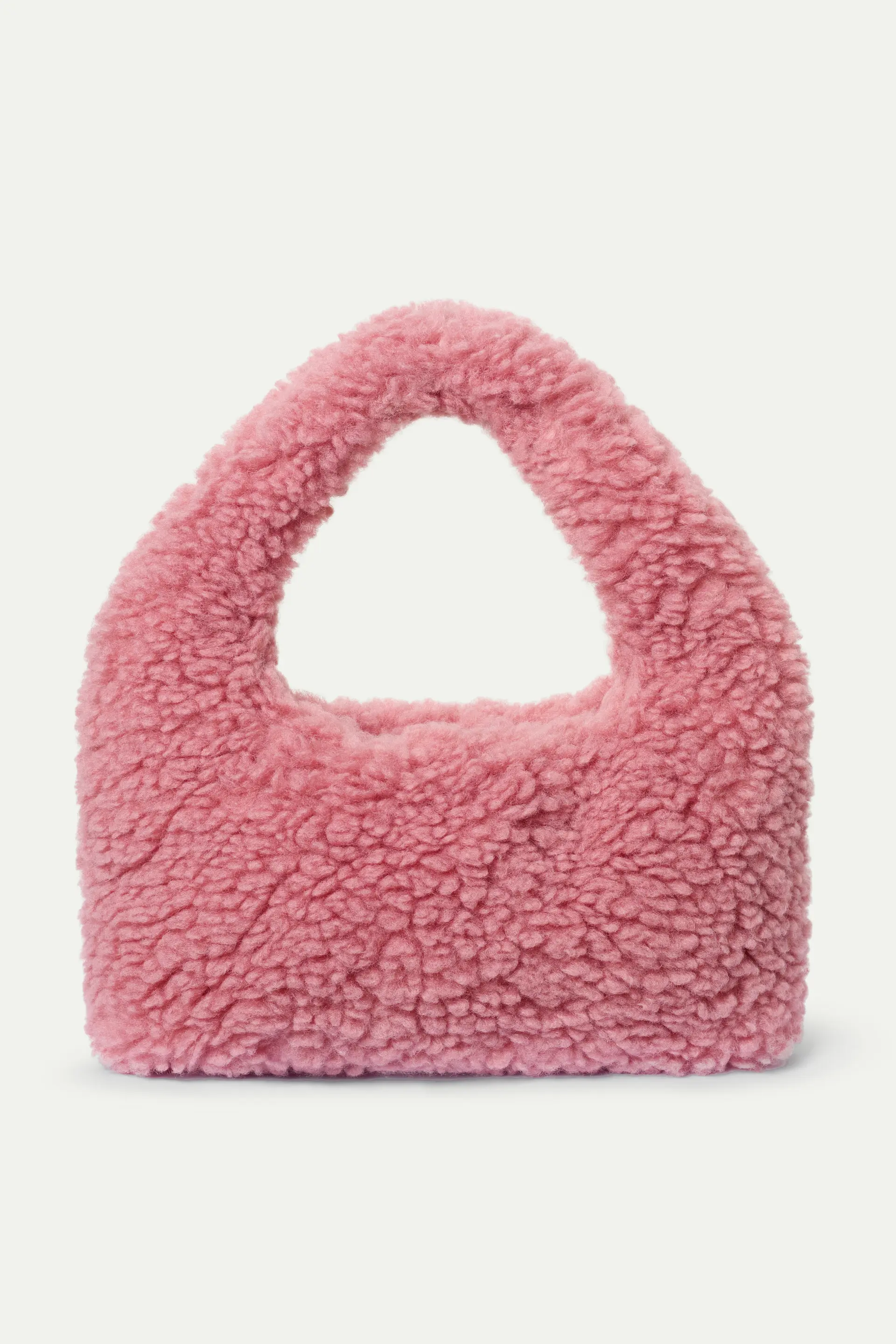 Bolso de mano Faux Fur rosado - Image 2