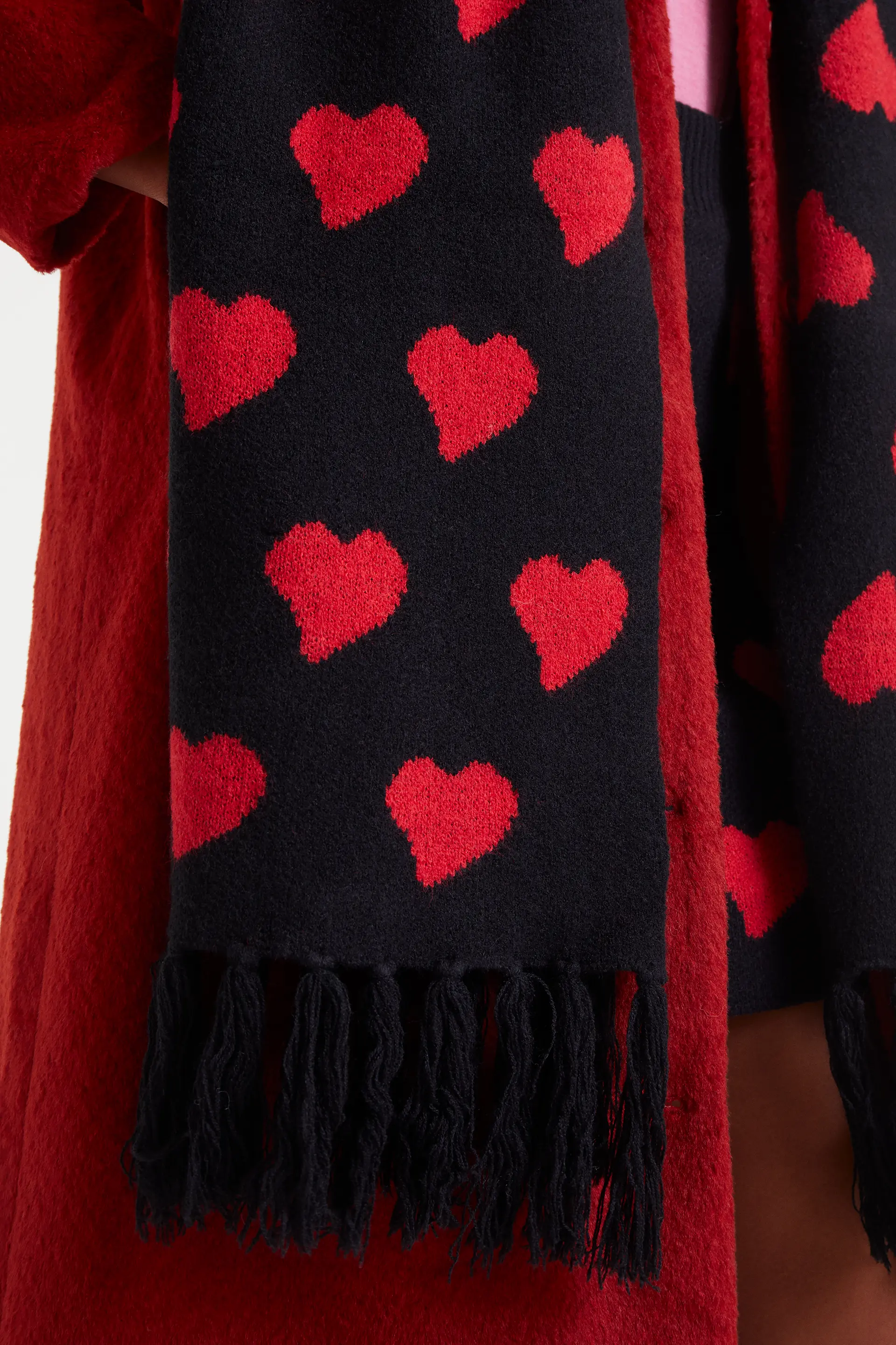 Bufanda de punto jacquard estampado Heart Attack Small - Image 3