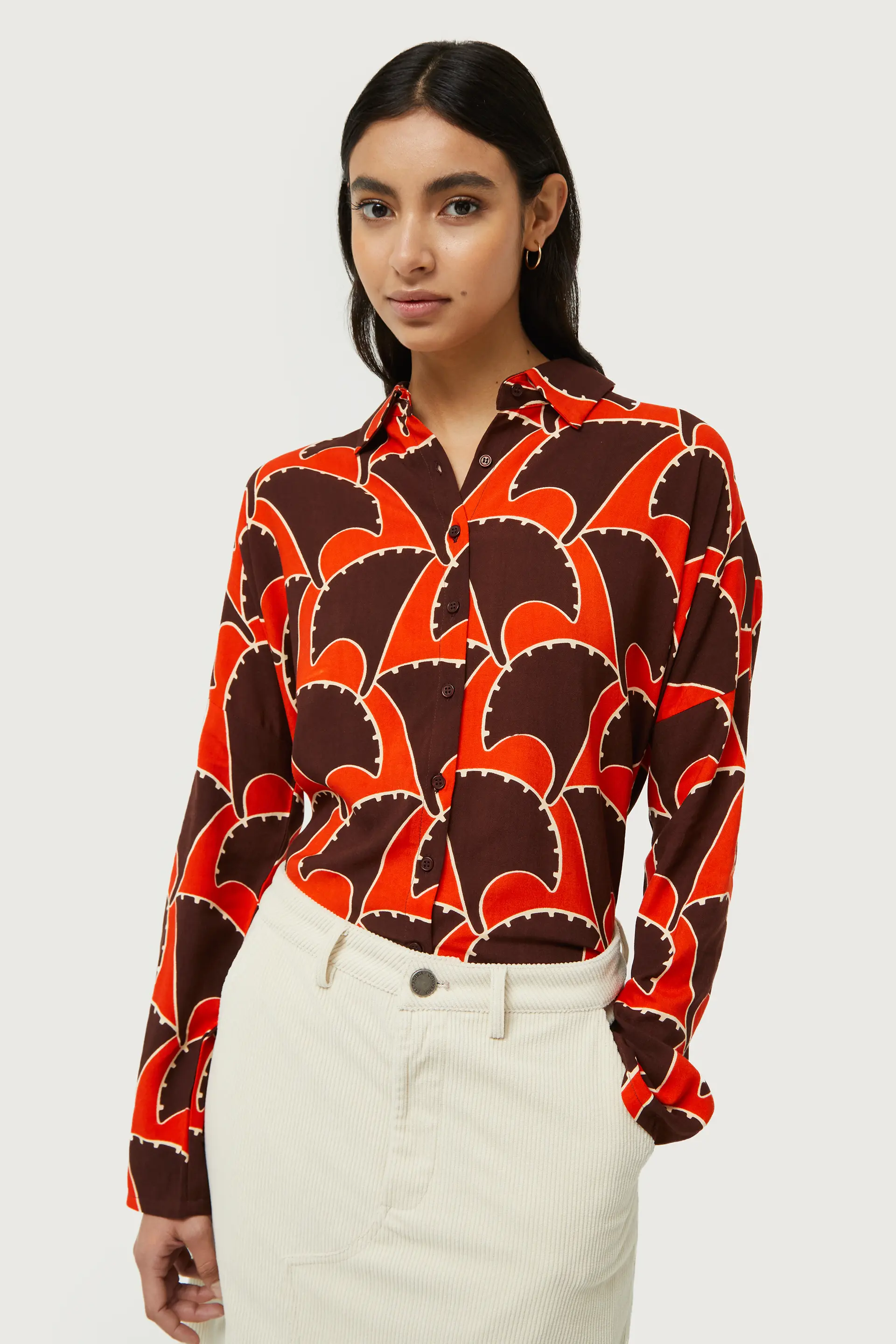 Camisa con estampado geométrico Pai Pai - Image 3