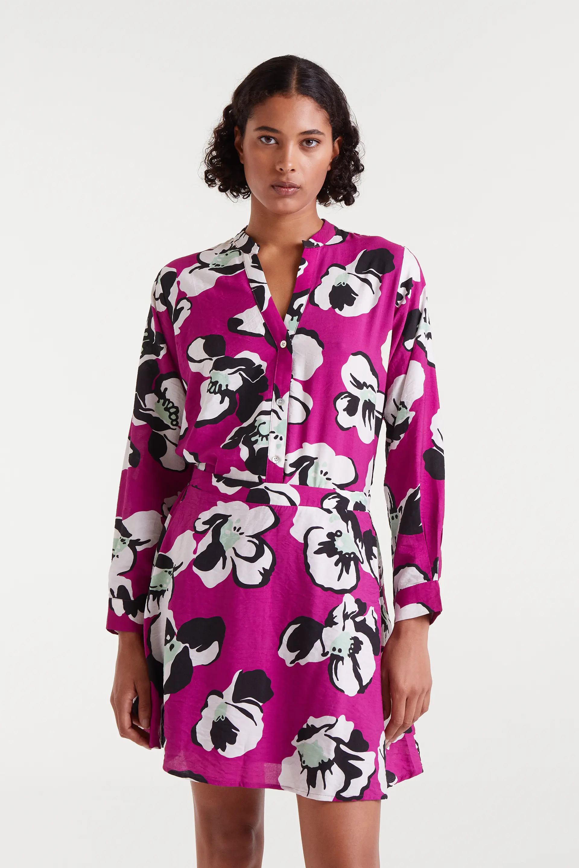 Camisa con estampado Vivid Viola