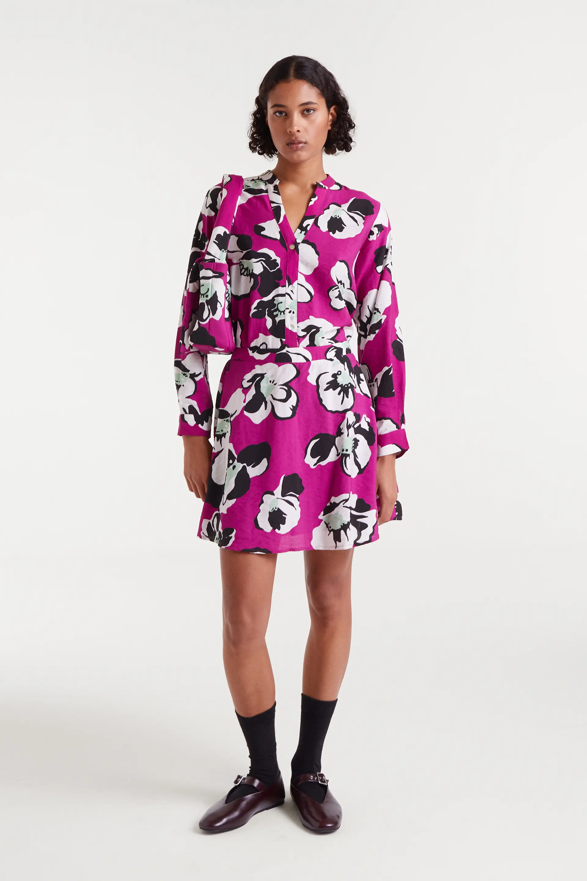 Camisa con estampado Vivid Viola - Image 5