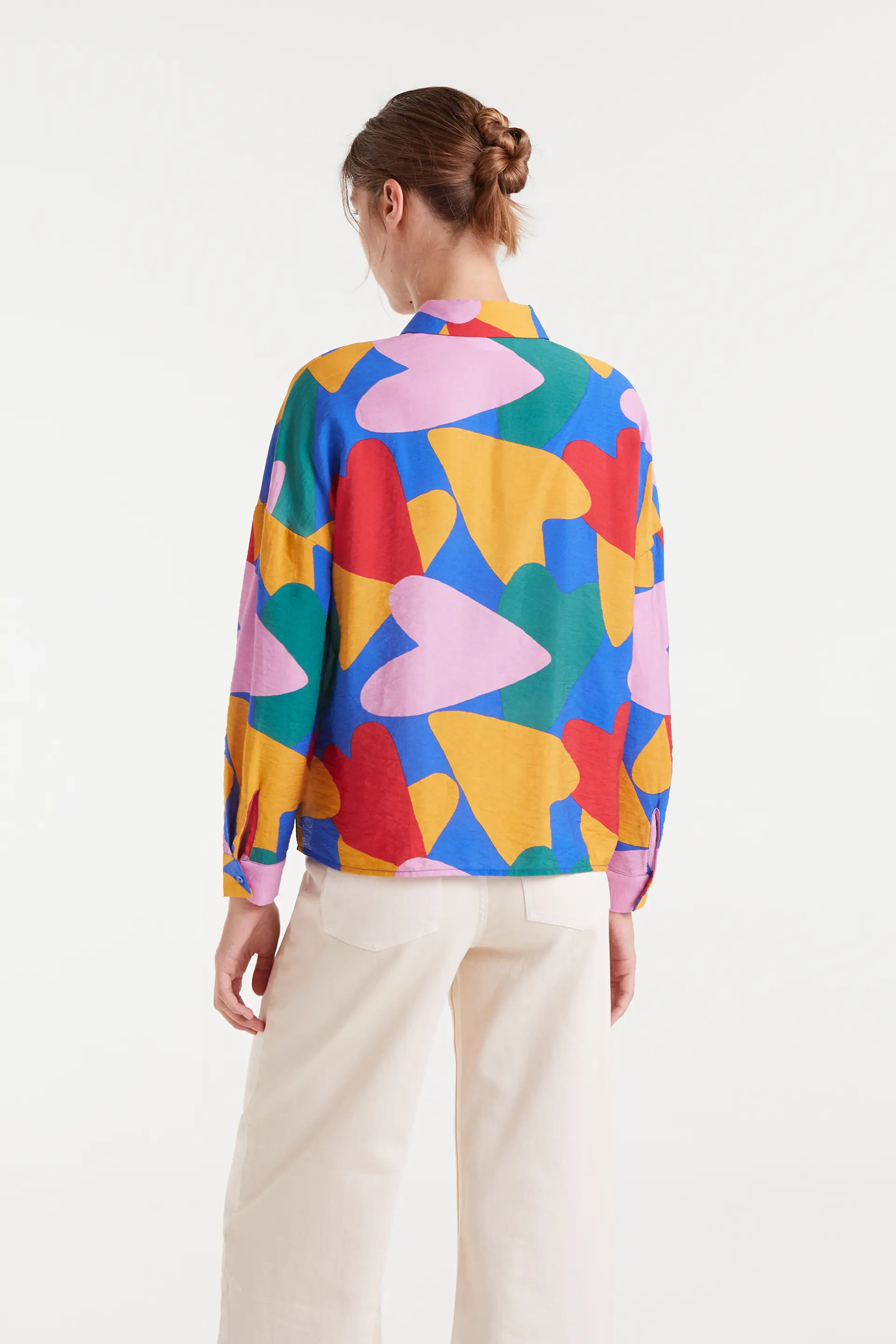 Camisa crepé ligero con estampado Cupido - Image 3