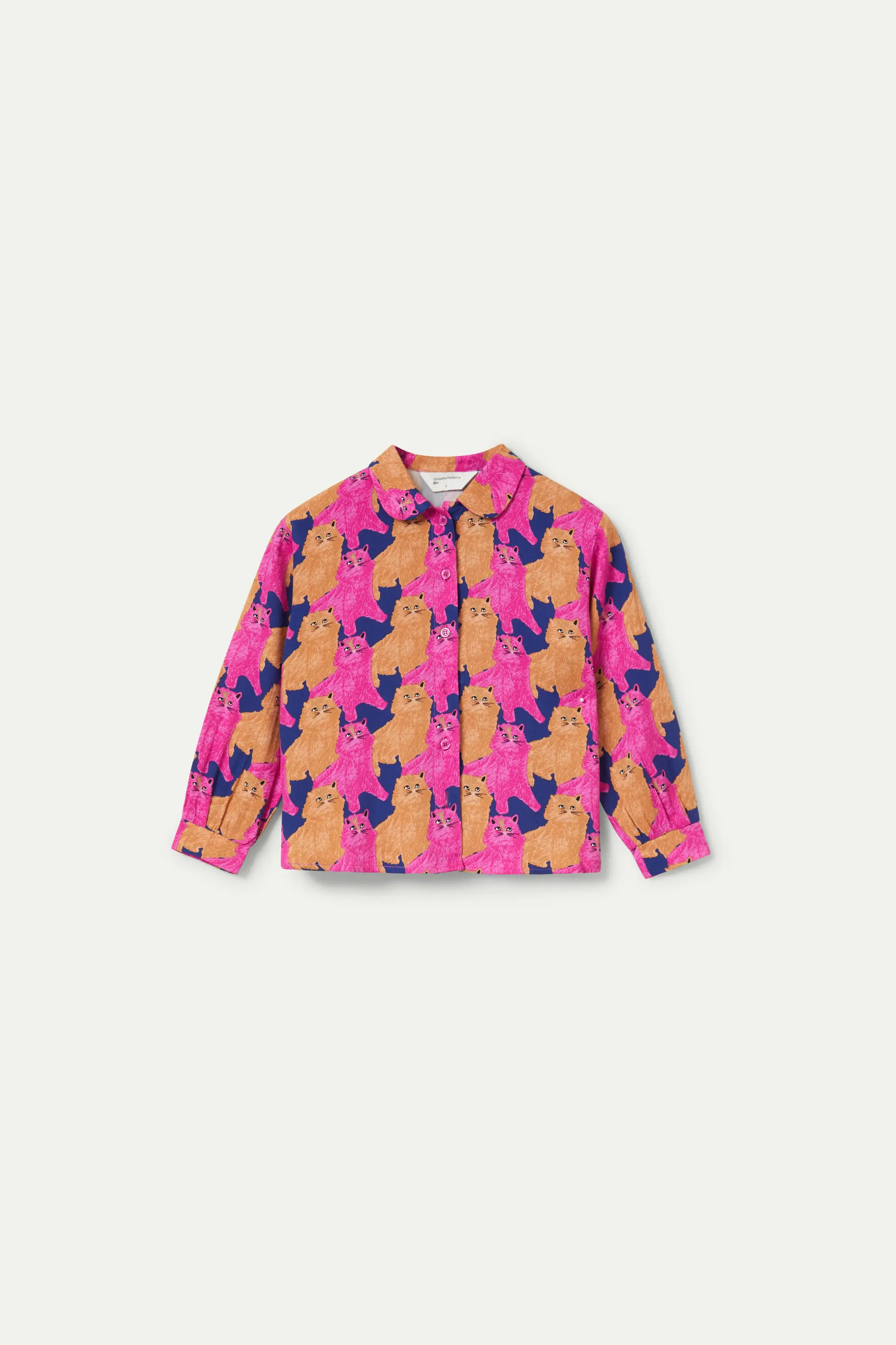 Camisa de niña con estampado de gatos - Image 2