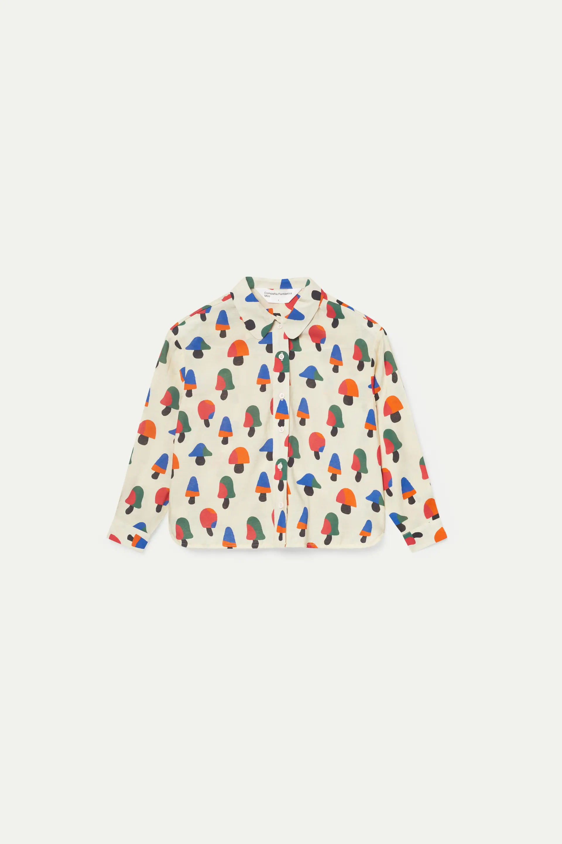 Camisa de niña estampado de setas multicolor - Image 2