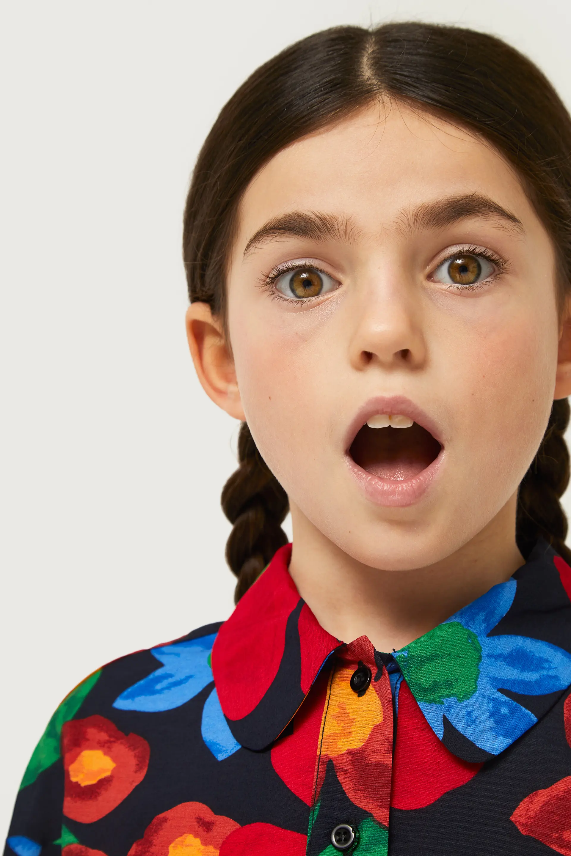Camisa de niña estampado floral multicolor - Image 3