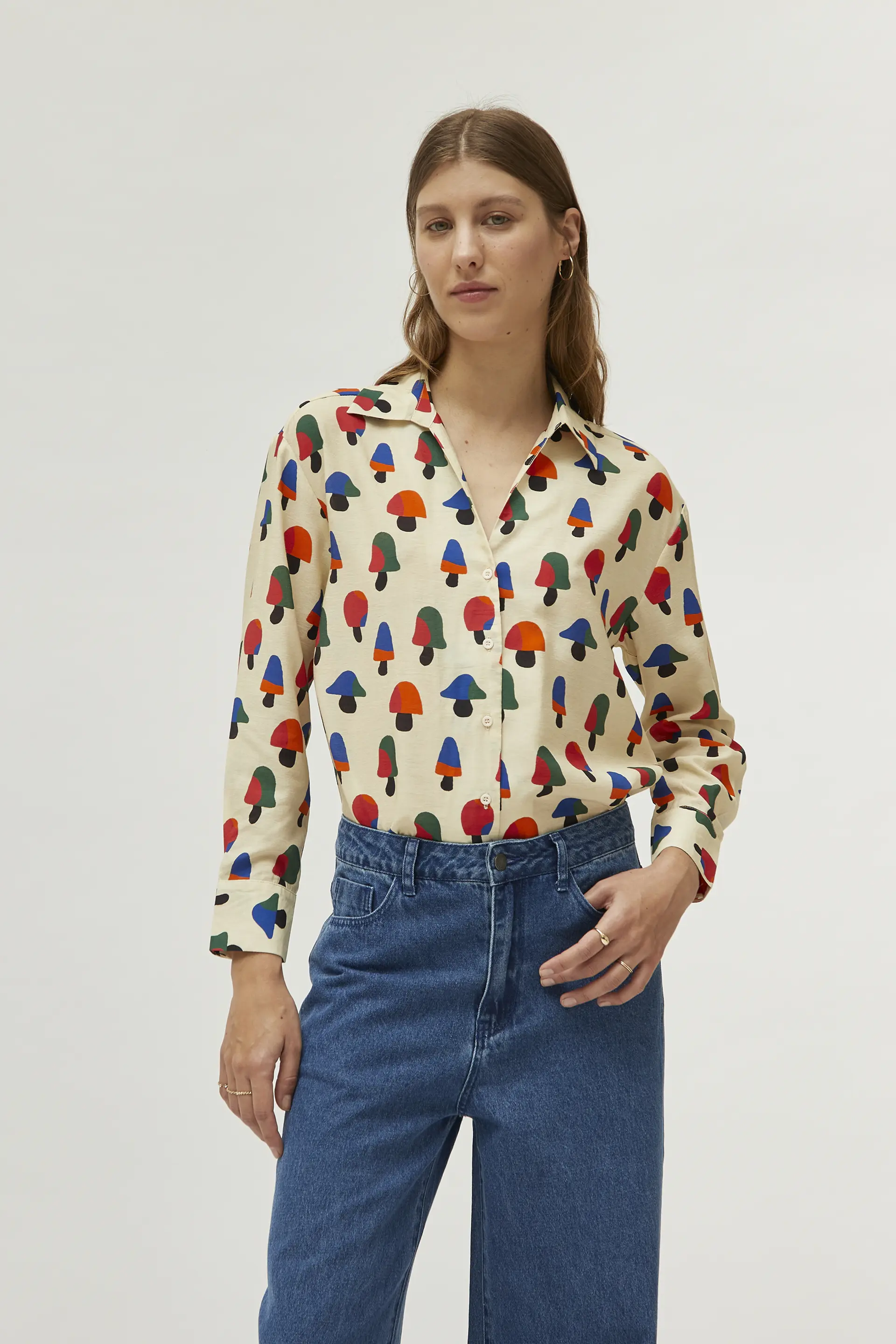 Camisa estampado de setas multicolor - Image 3
