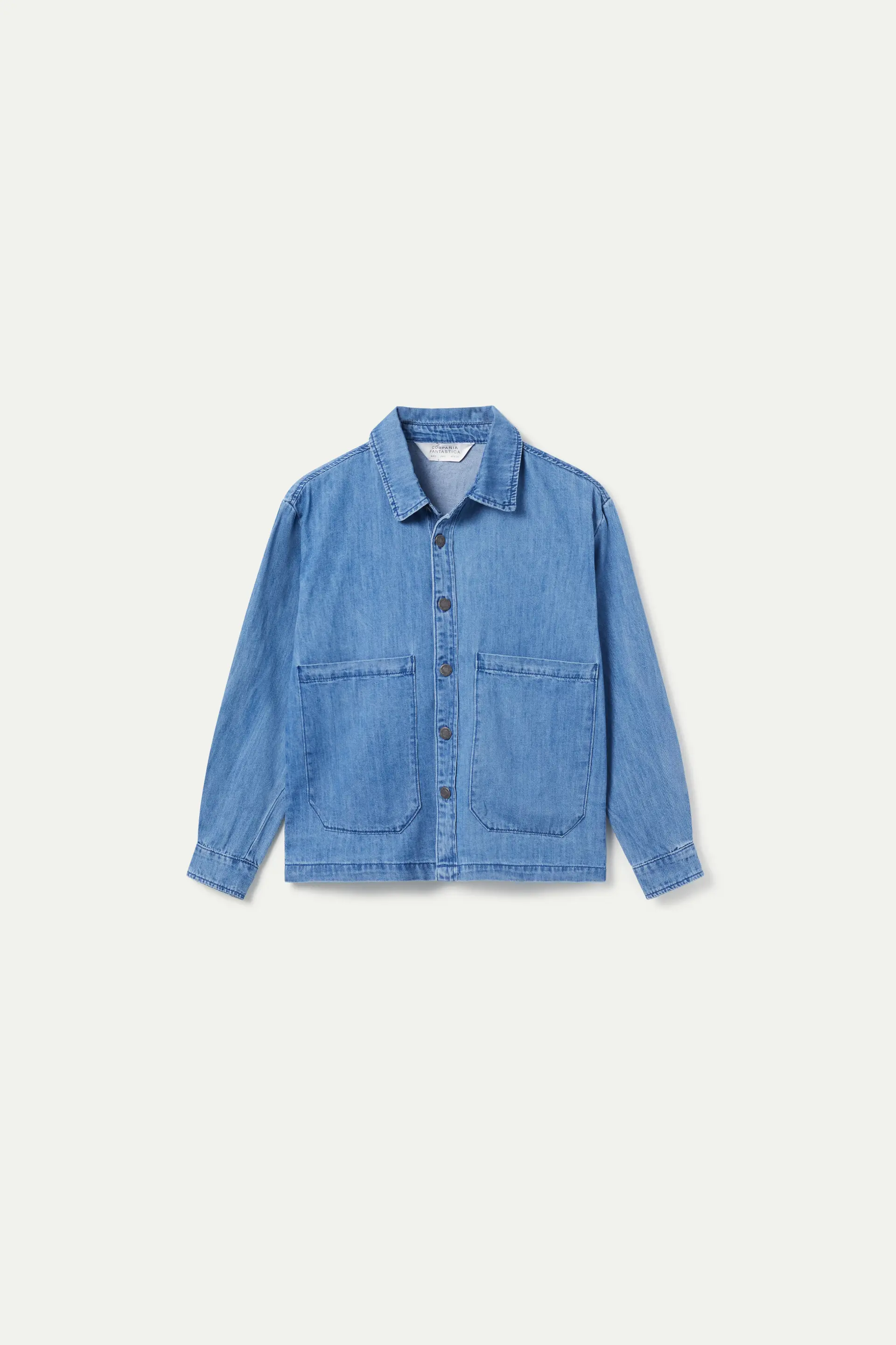 Camisa vaquera 100% algodón azul