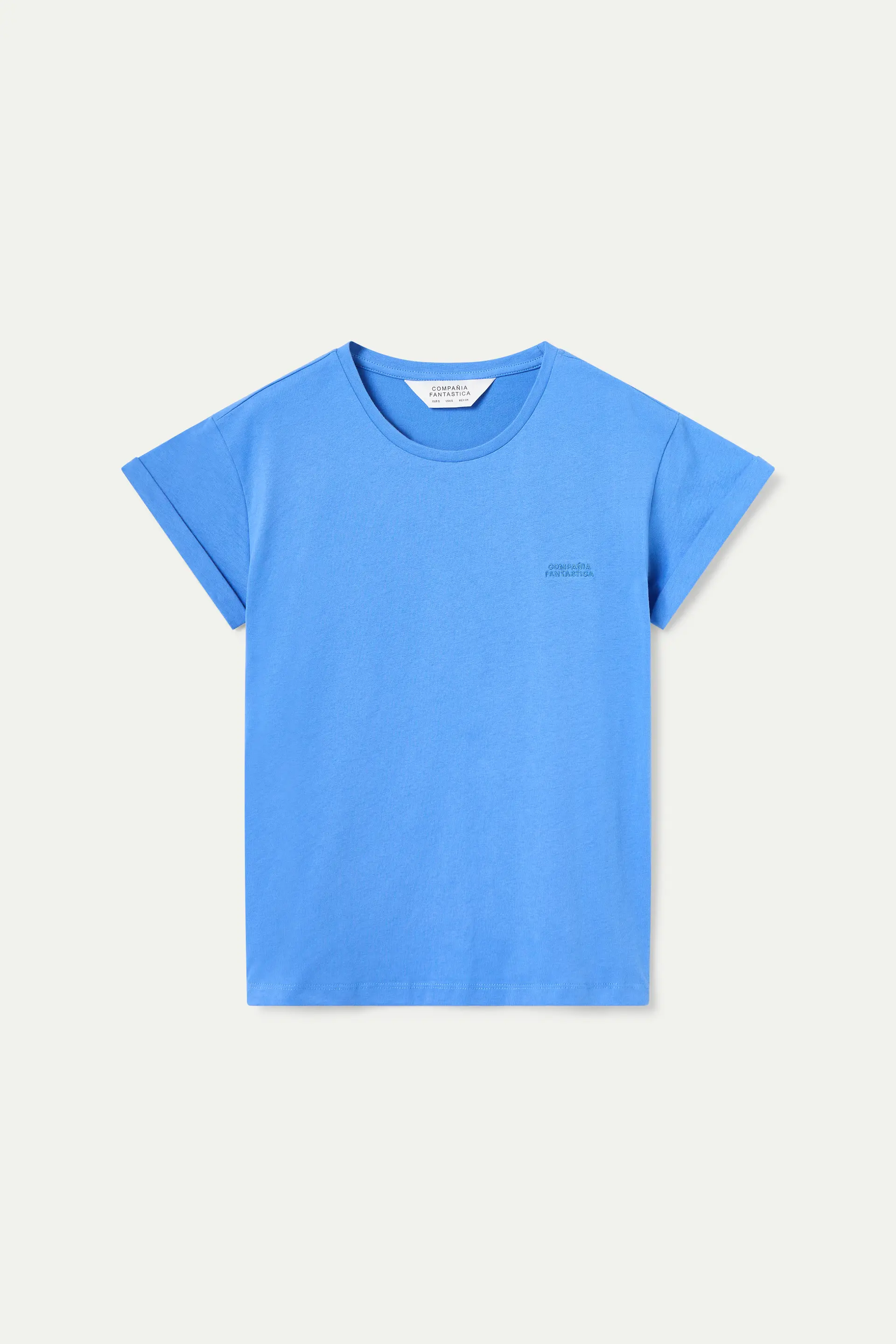Camiseta 100% algodón azul - Image 2