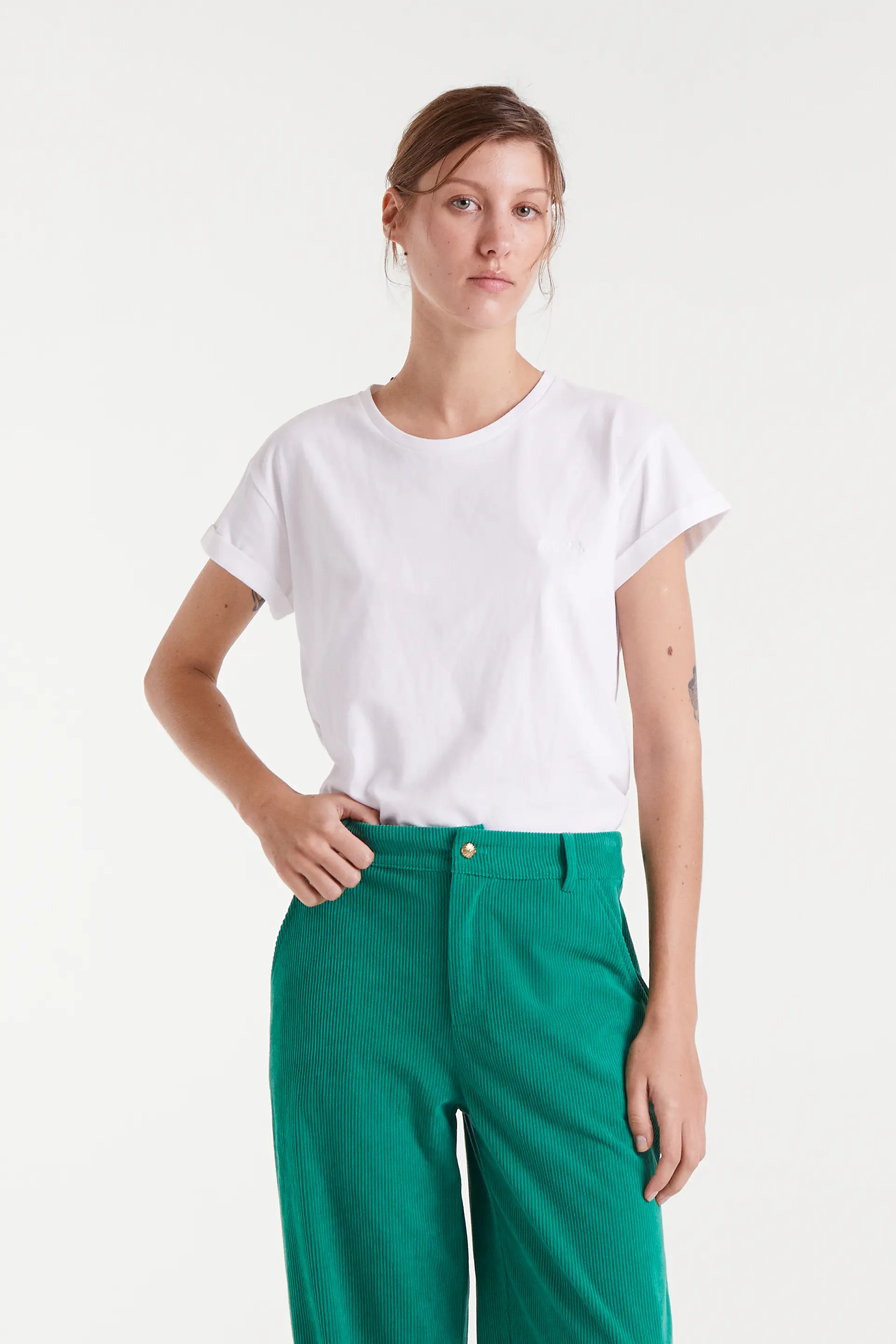 Camiseta 100% algodón blanco