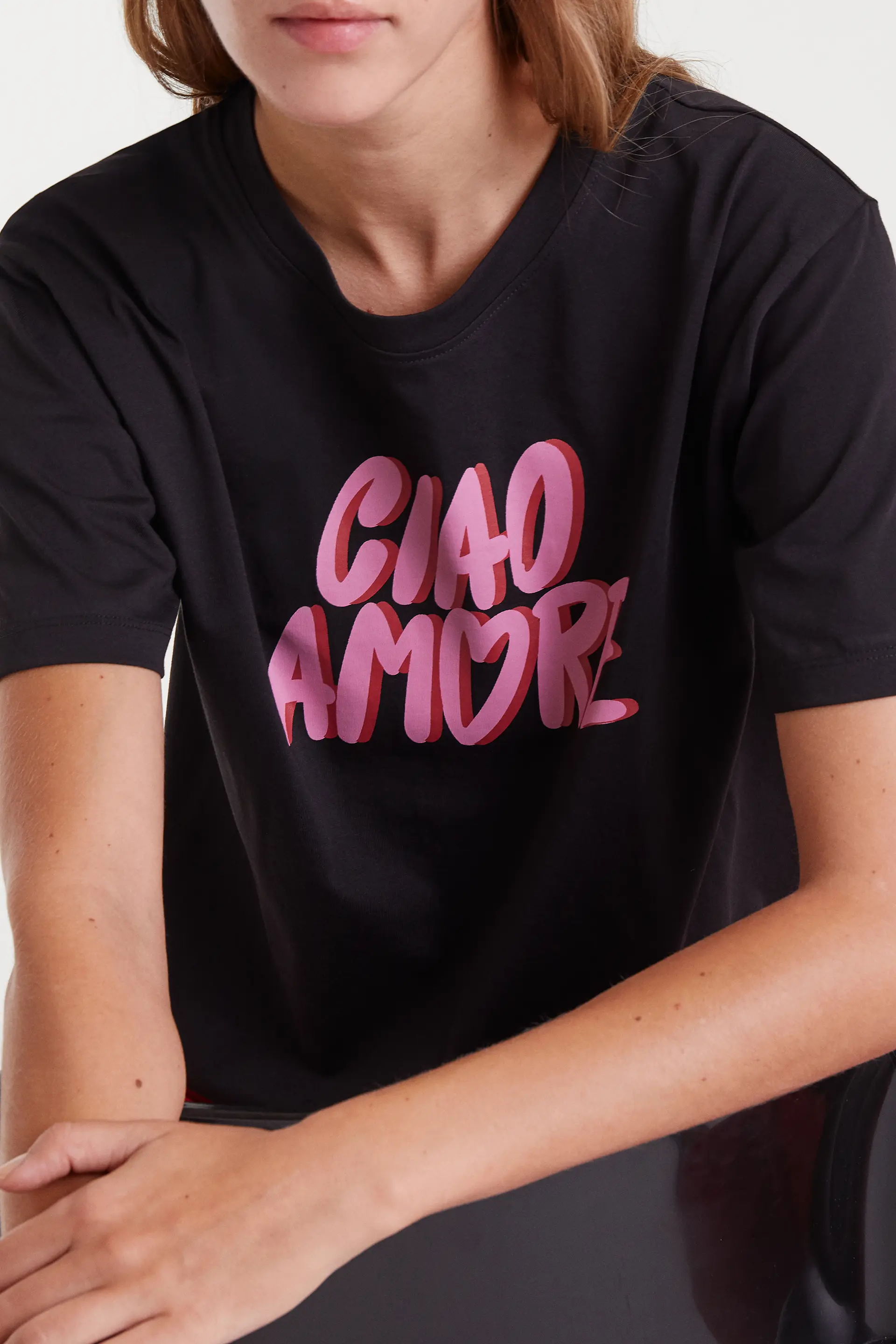 Camiseta 100% algodón con estampado Ciao Amore - Image 4