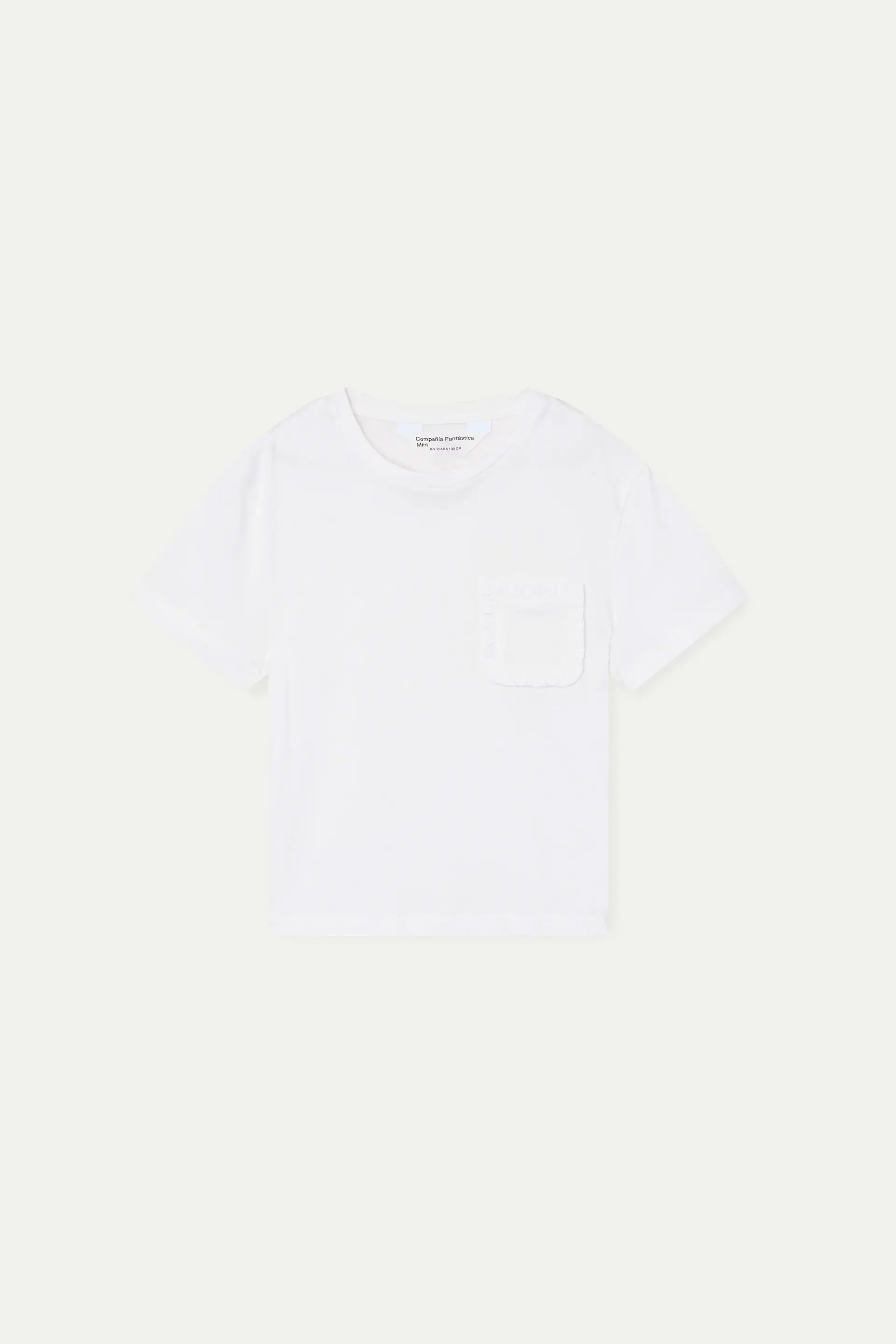 Camiseta 100% algodón de niña blanco - Image 2