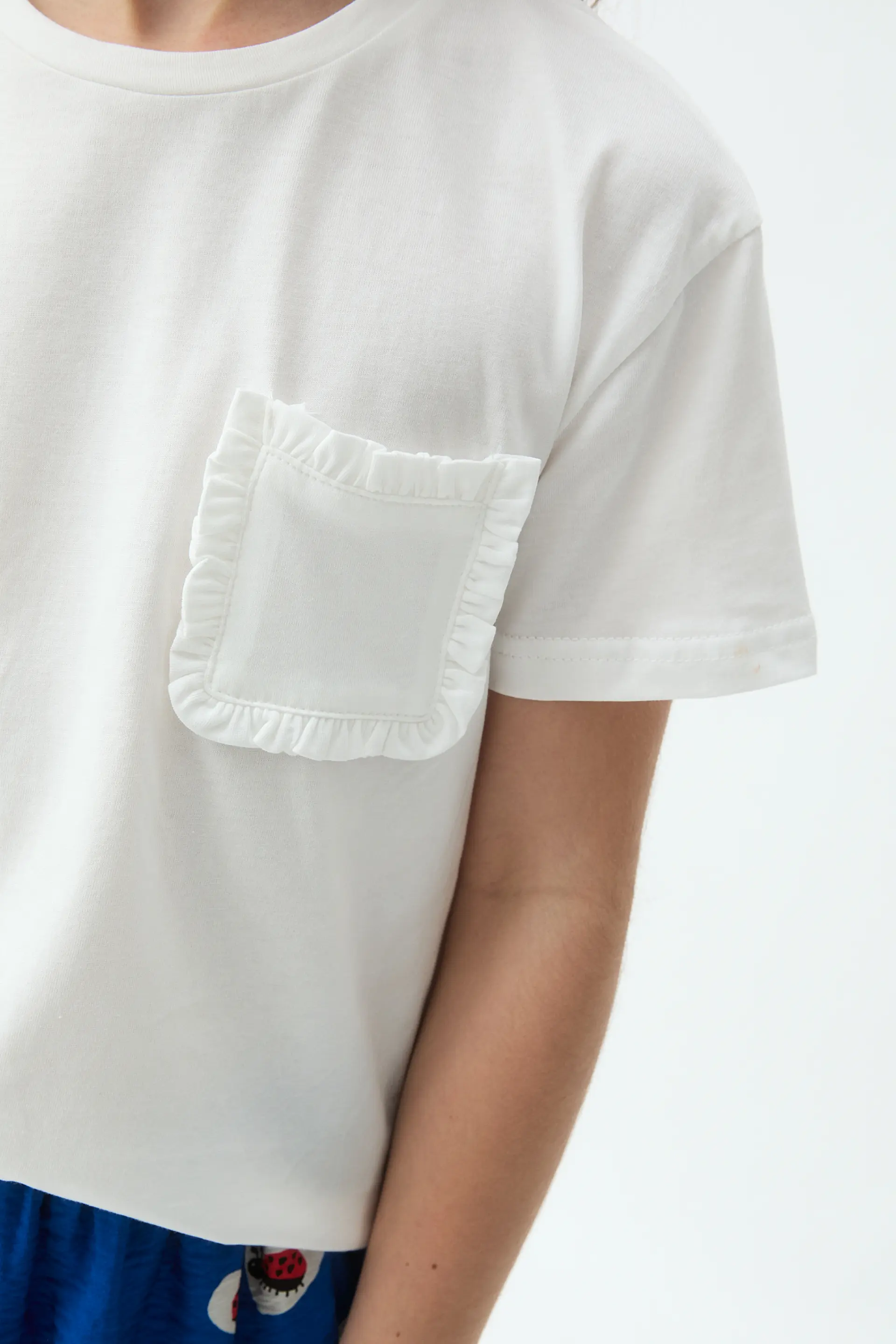 Camiseta 100% algodón de niña blanco - Image 3