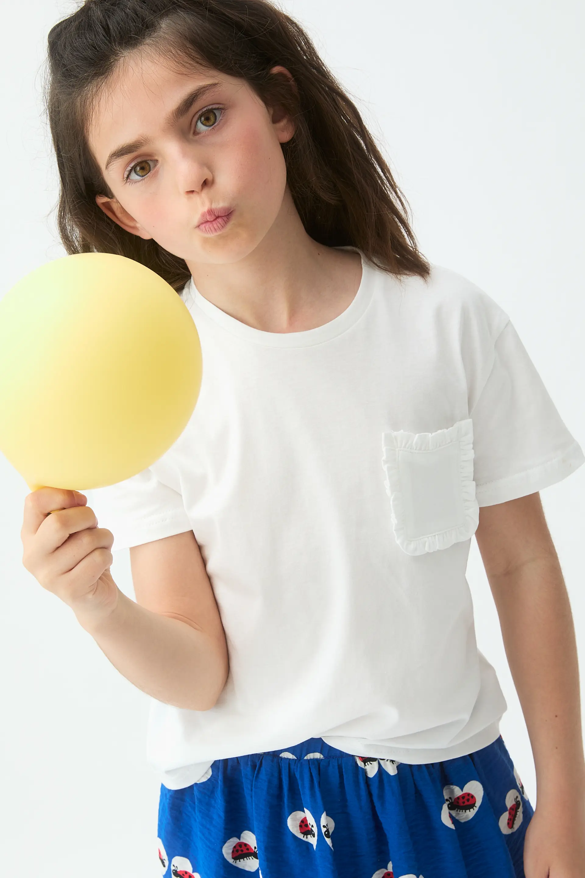 Camiseta 100% algodón de niña blanco - Image 4