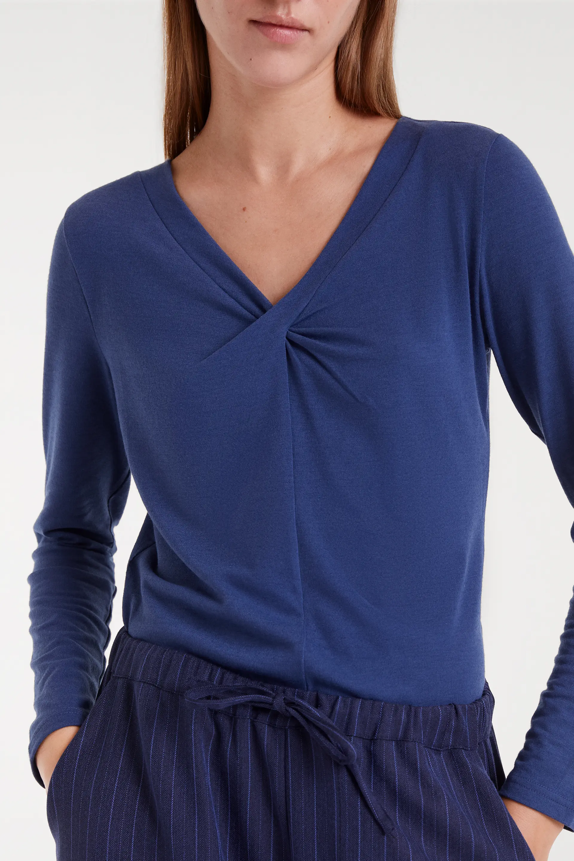 Camiseta anudada azul - Image 4