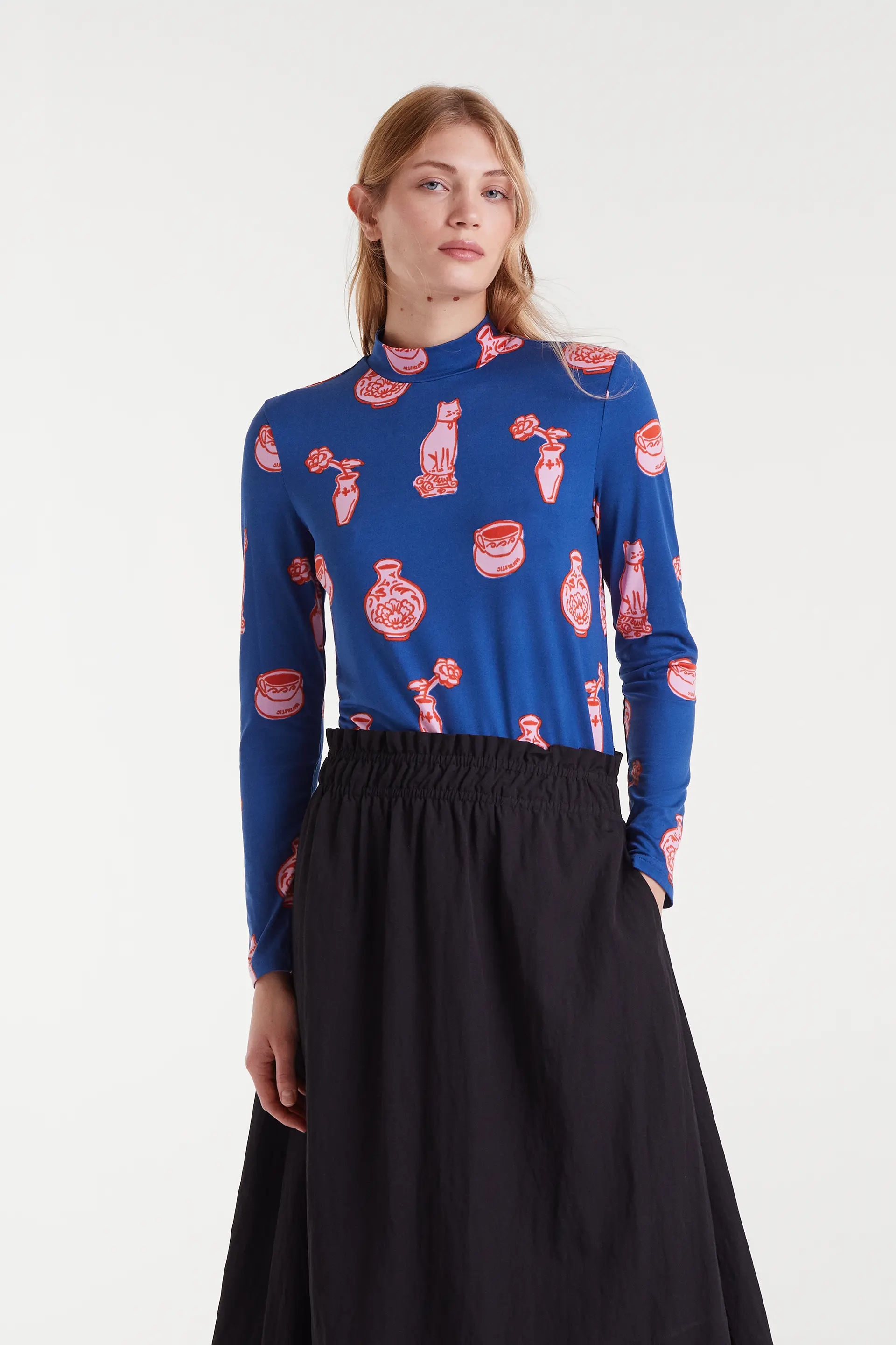 Camiseta con estampado Porcelain