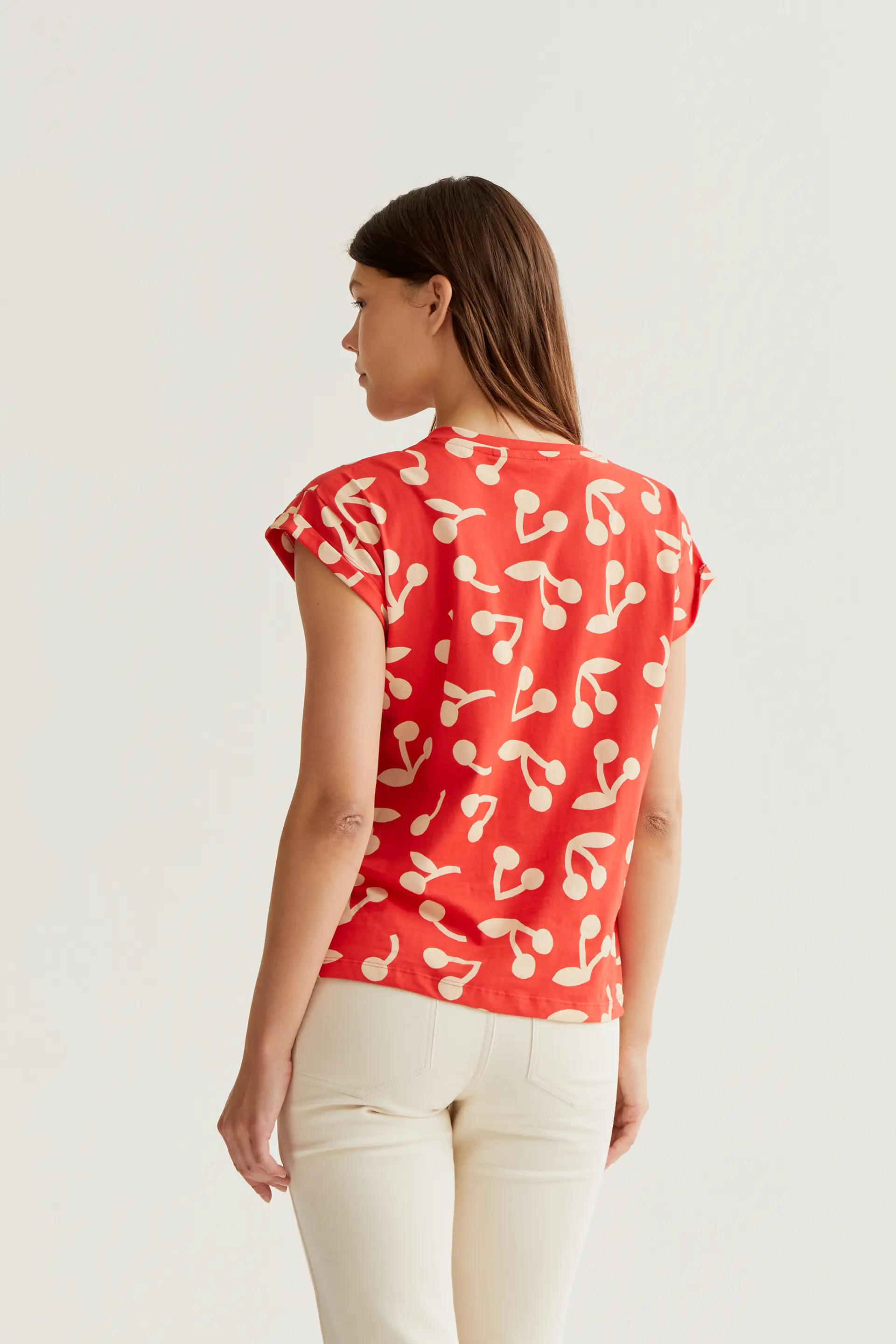 Camiseta con estampado Red Guinda - Image 3
