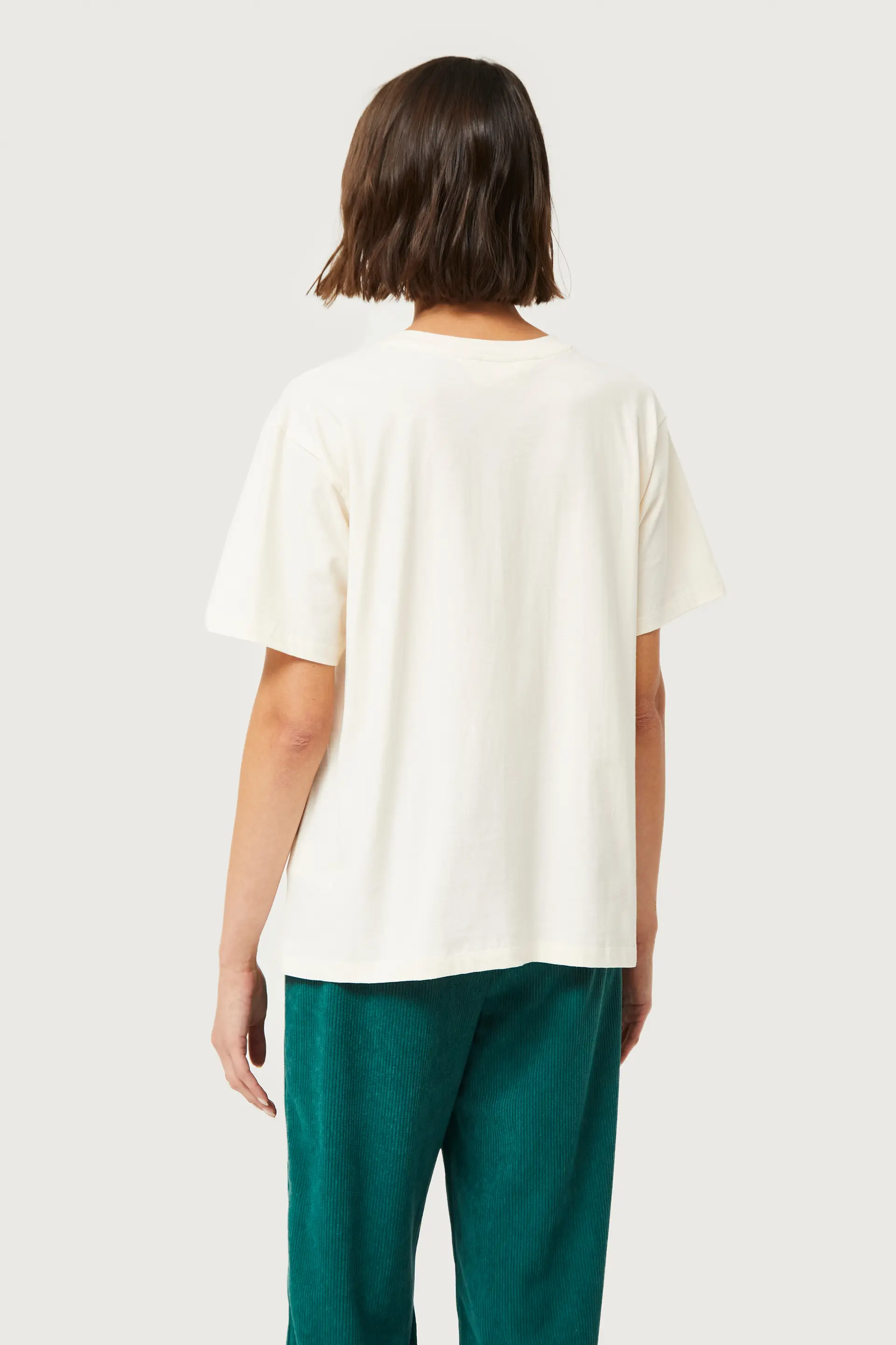 Camiseta con print de calabaza blanca - Image 5