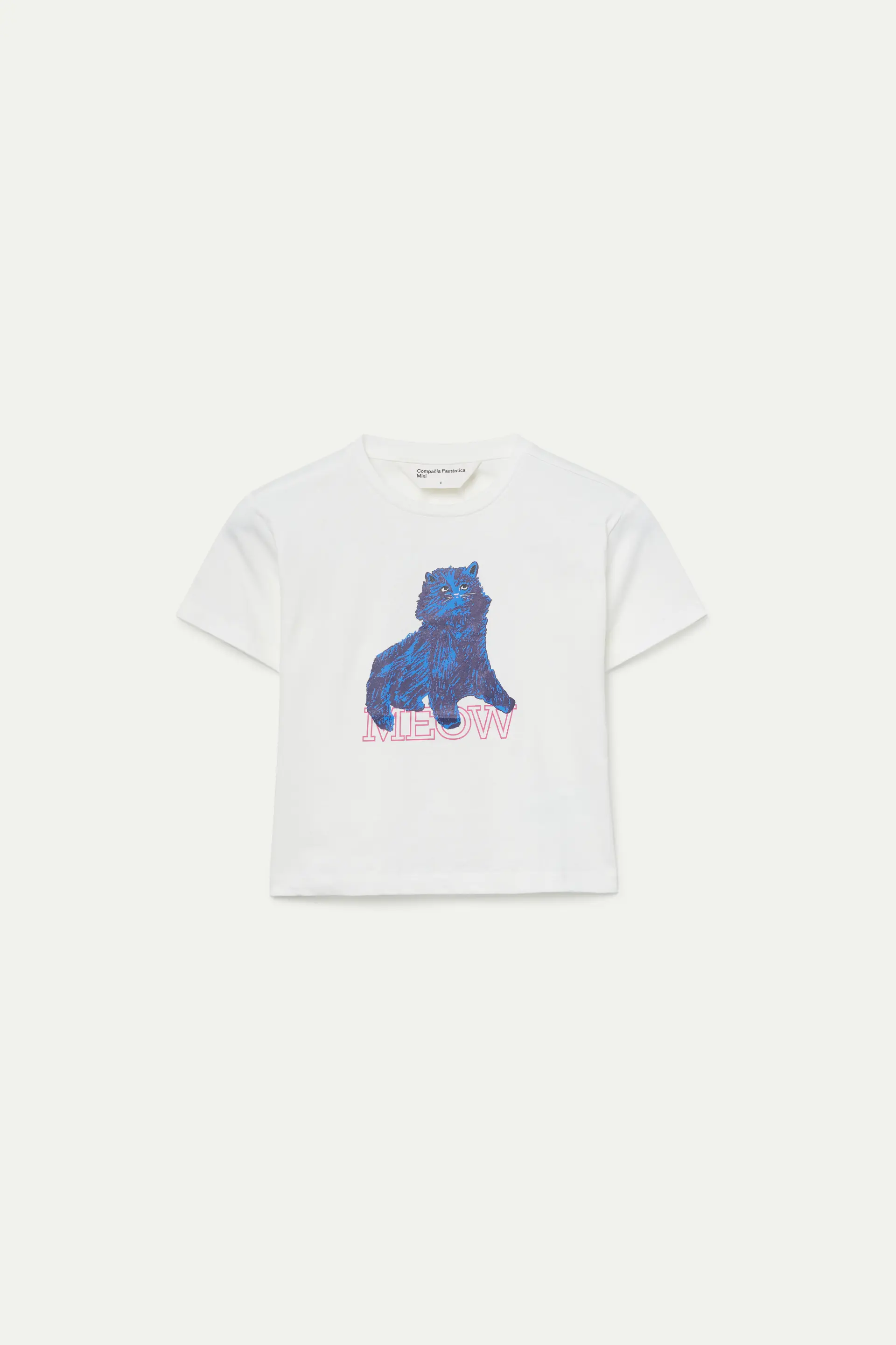Camiseta de niña con print de gato - Image 2
