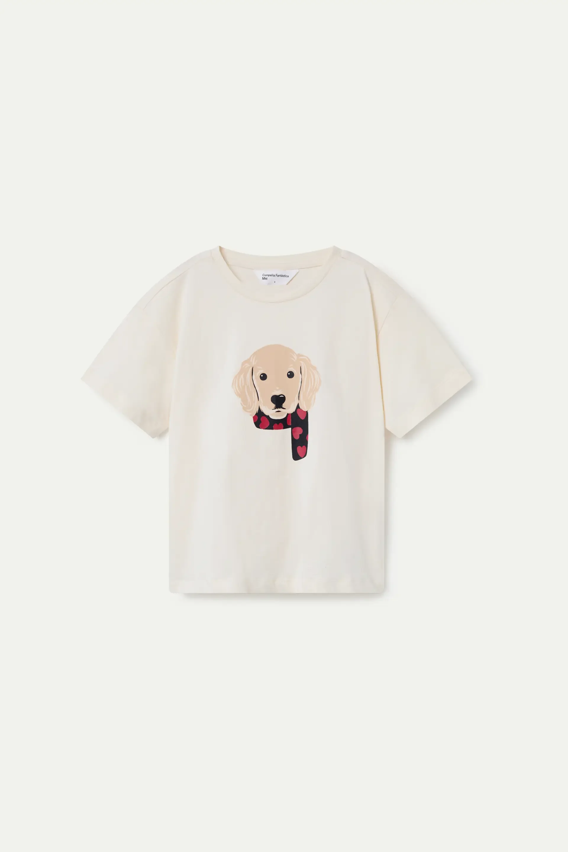 Camiseta de niña con diseño gráfico de perrito - Image 2