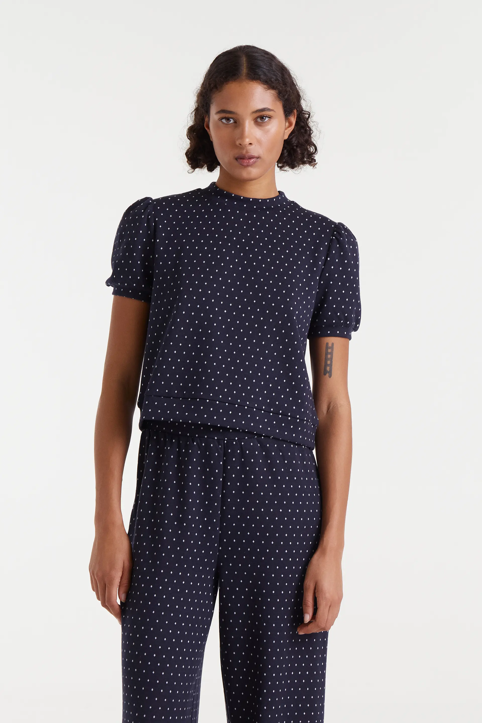 Camiseta jacquard con estampado Super Mini Dots - Image 7
