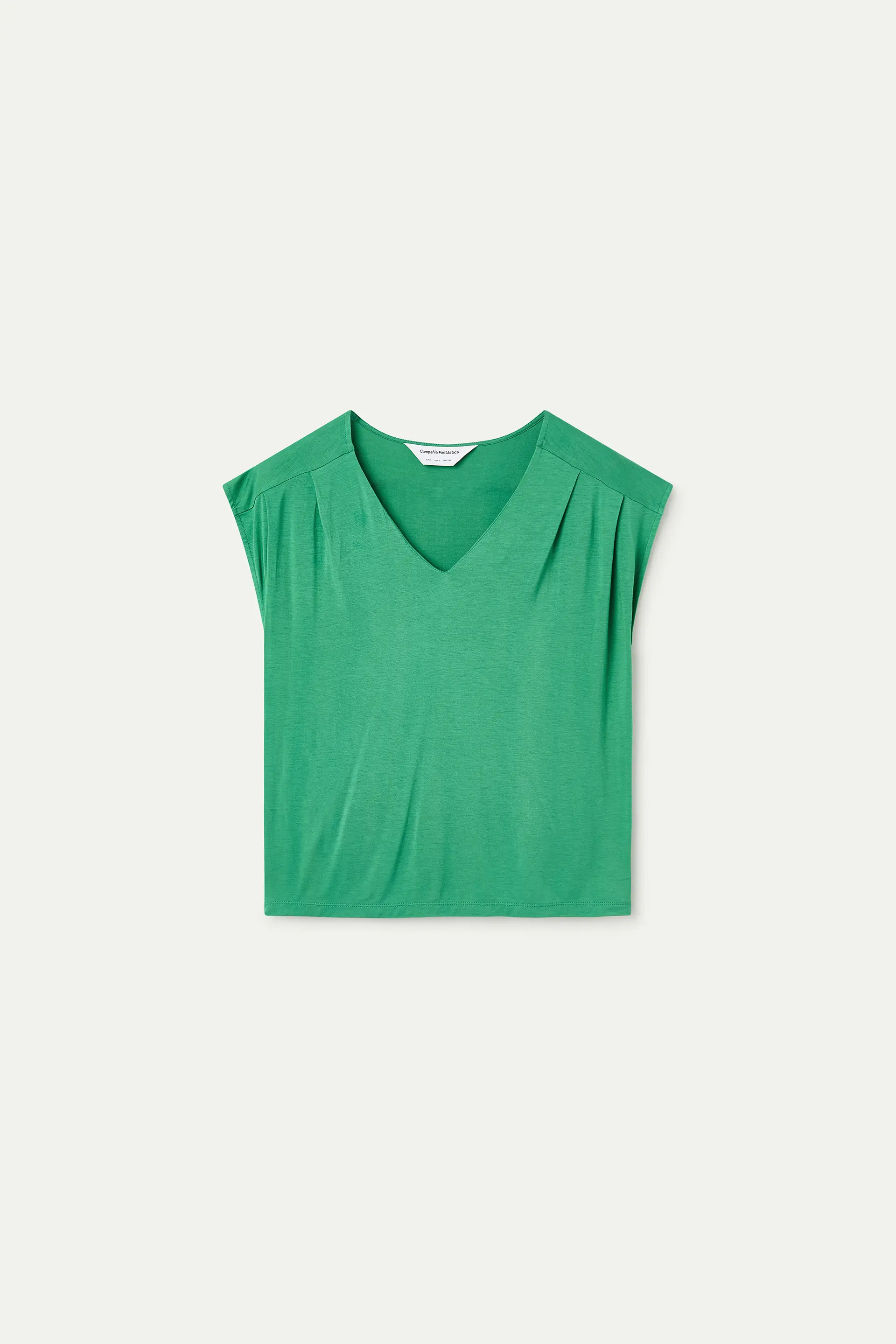 Camiseta verde manga sisa - Image 2