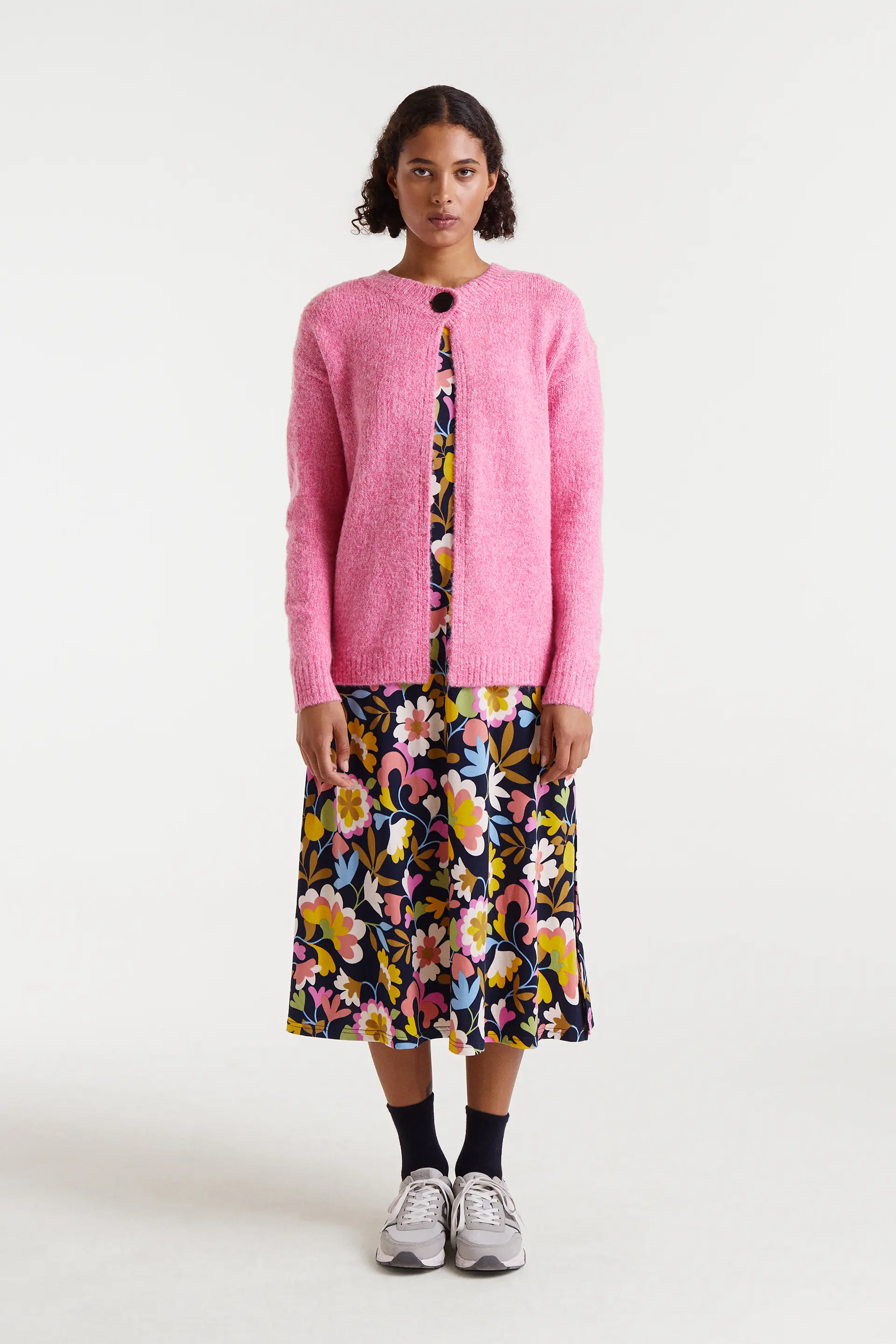 Cárdigan de punto fino rosa - Image 5