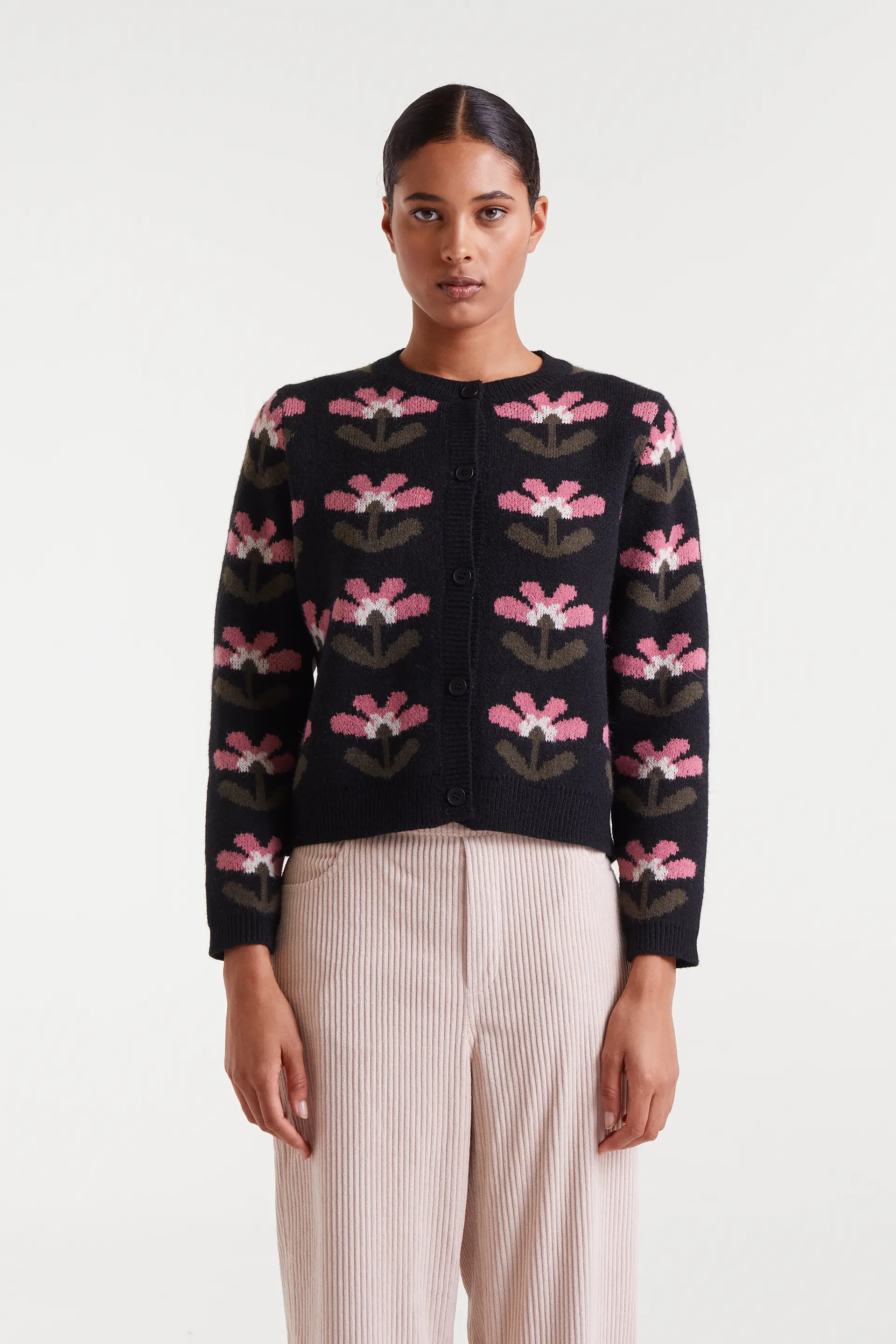 Cárdigan jacquard con estampado Baboushka Big