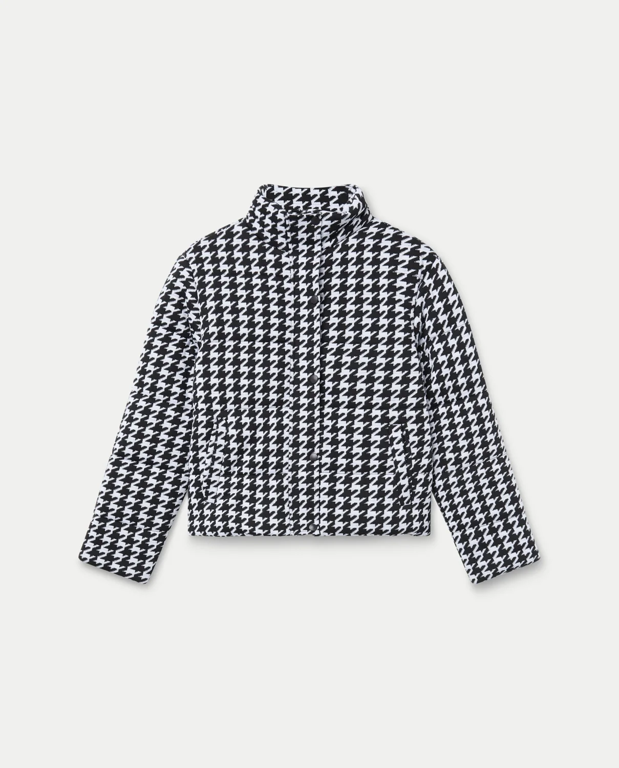 Chaqueta con estampado pata de gallo blanco y negro - Image 6