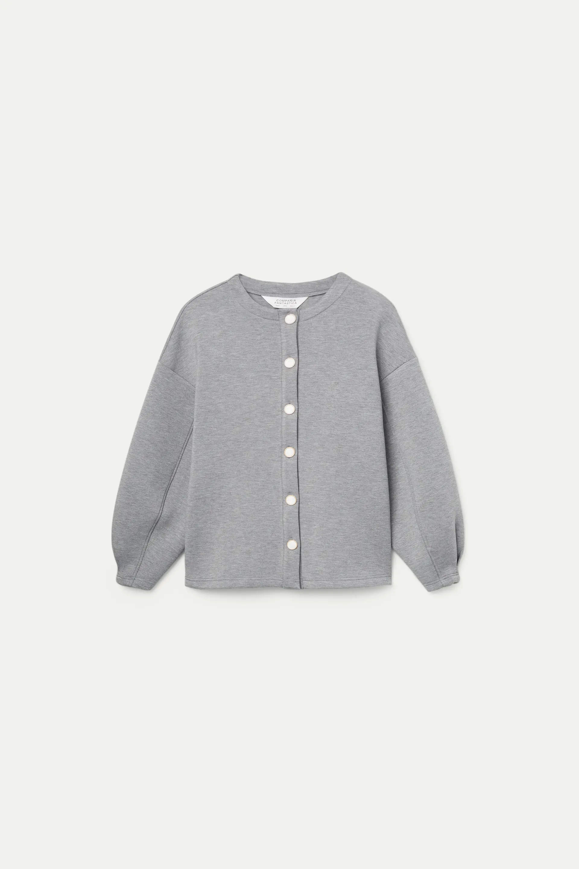 Chaqueta de neopreno gris - Image 2
