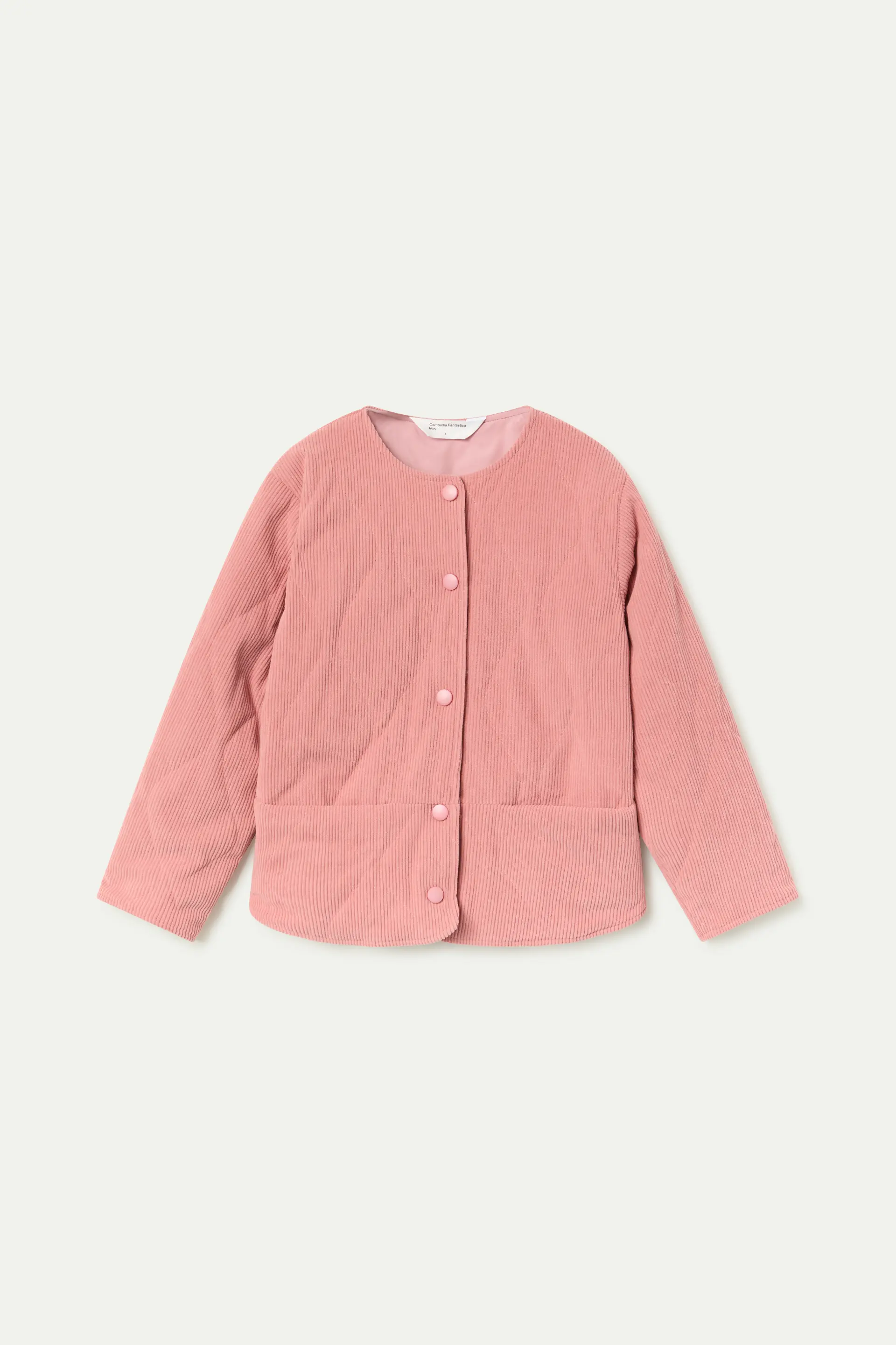 Chaqueta de niña acolchada rosa - Image 2