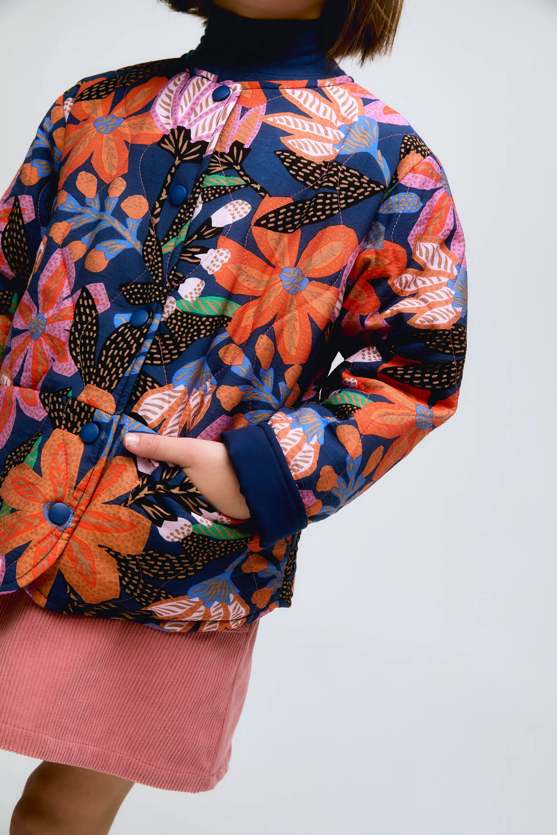 Chaqueta de niña estampada de flores tropicales Tigerlilly - Image 3