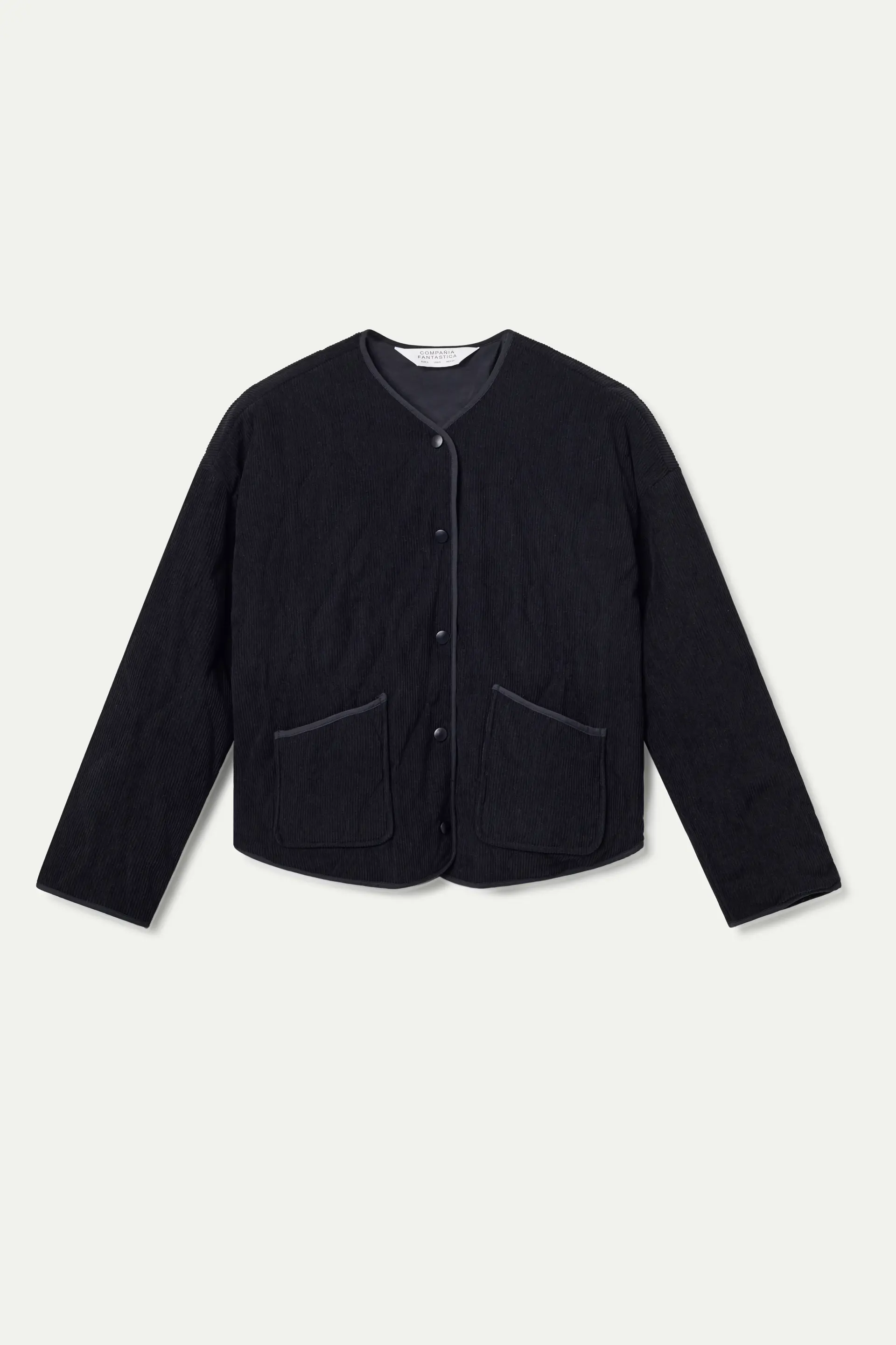 Chaqueta de pana negra - Image 2