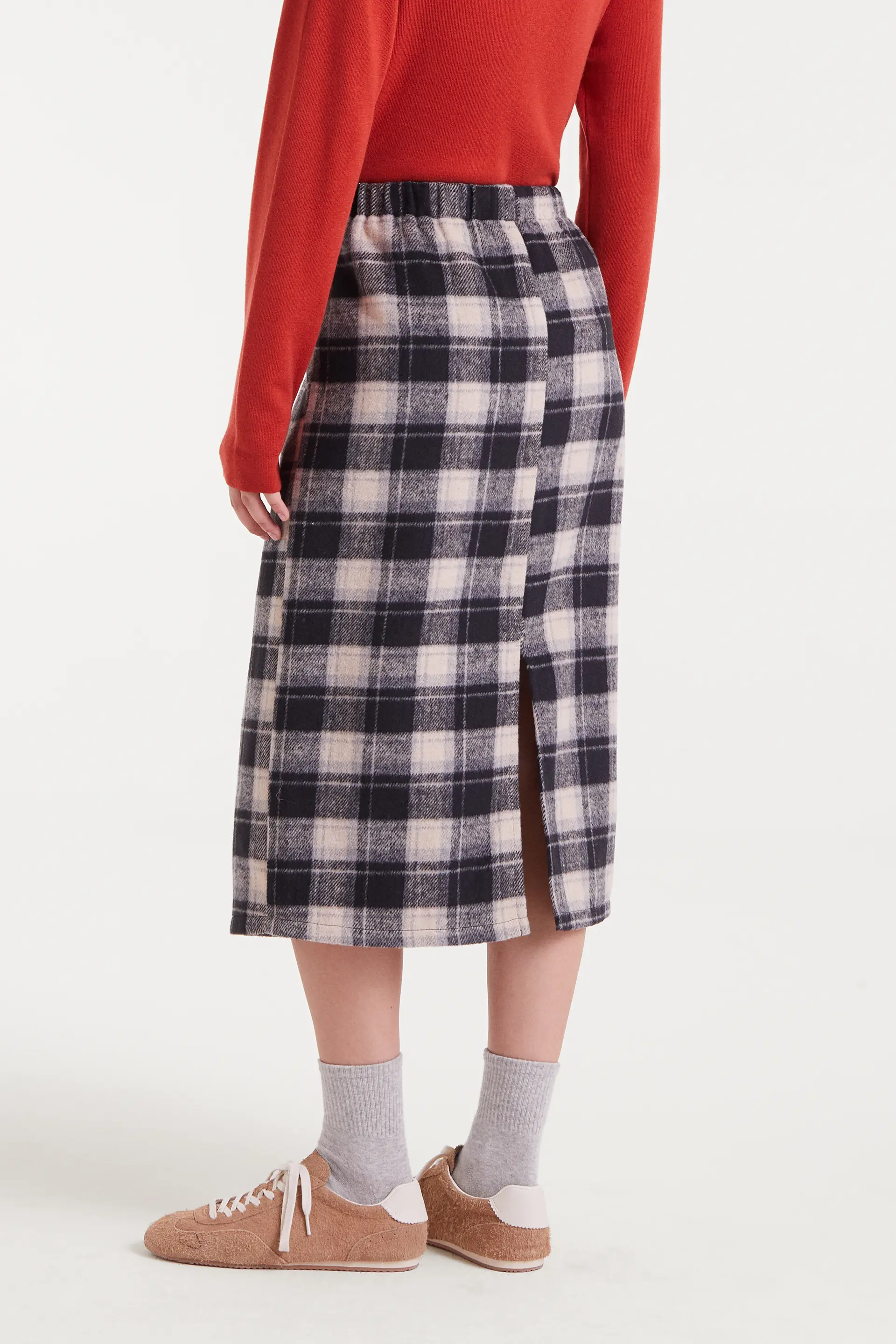 Falda con estampado Black Checks - Image 3