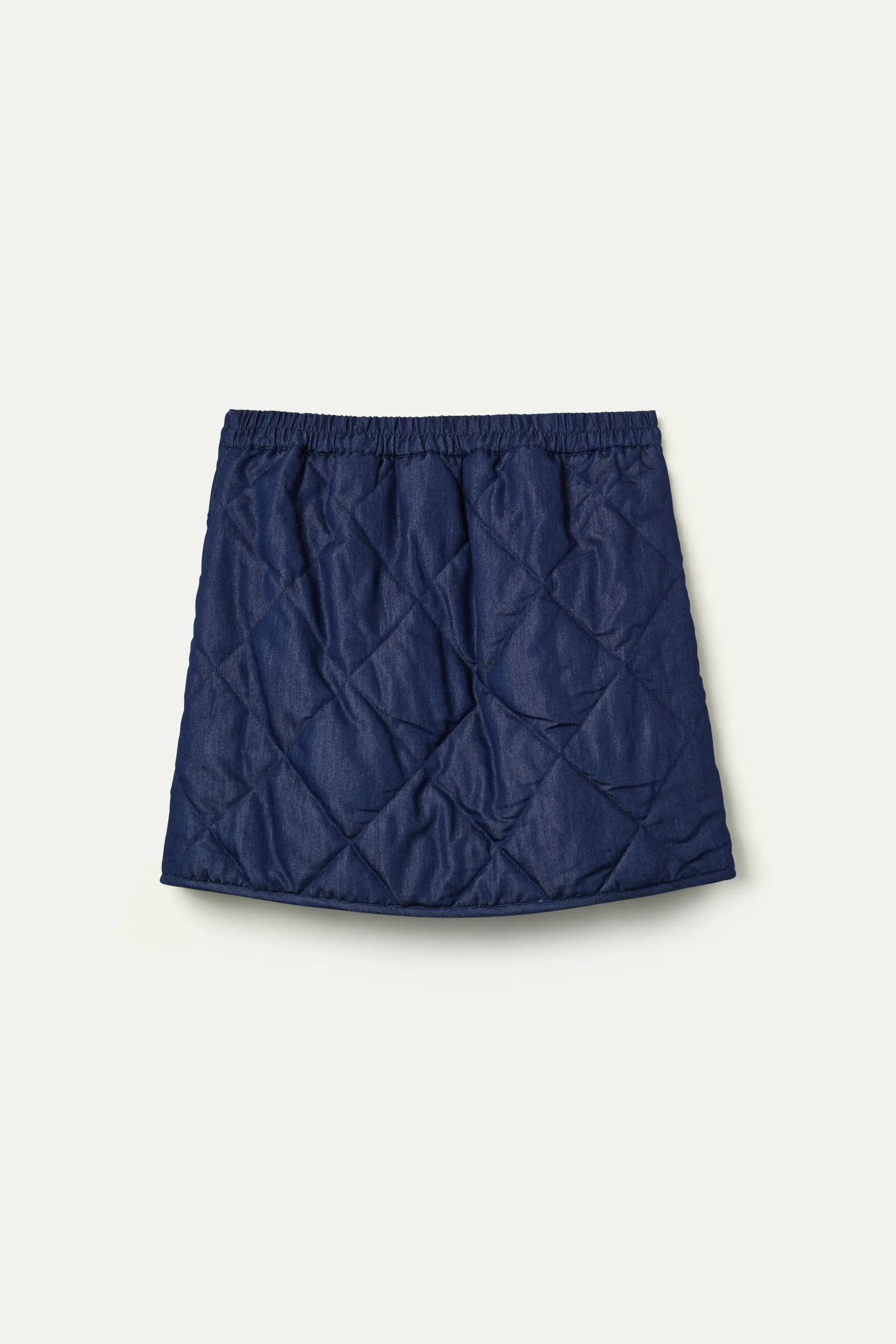 Falda corta 100% algodón chambray azul - Image 2