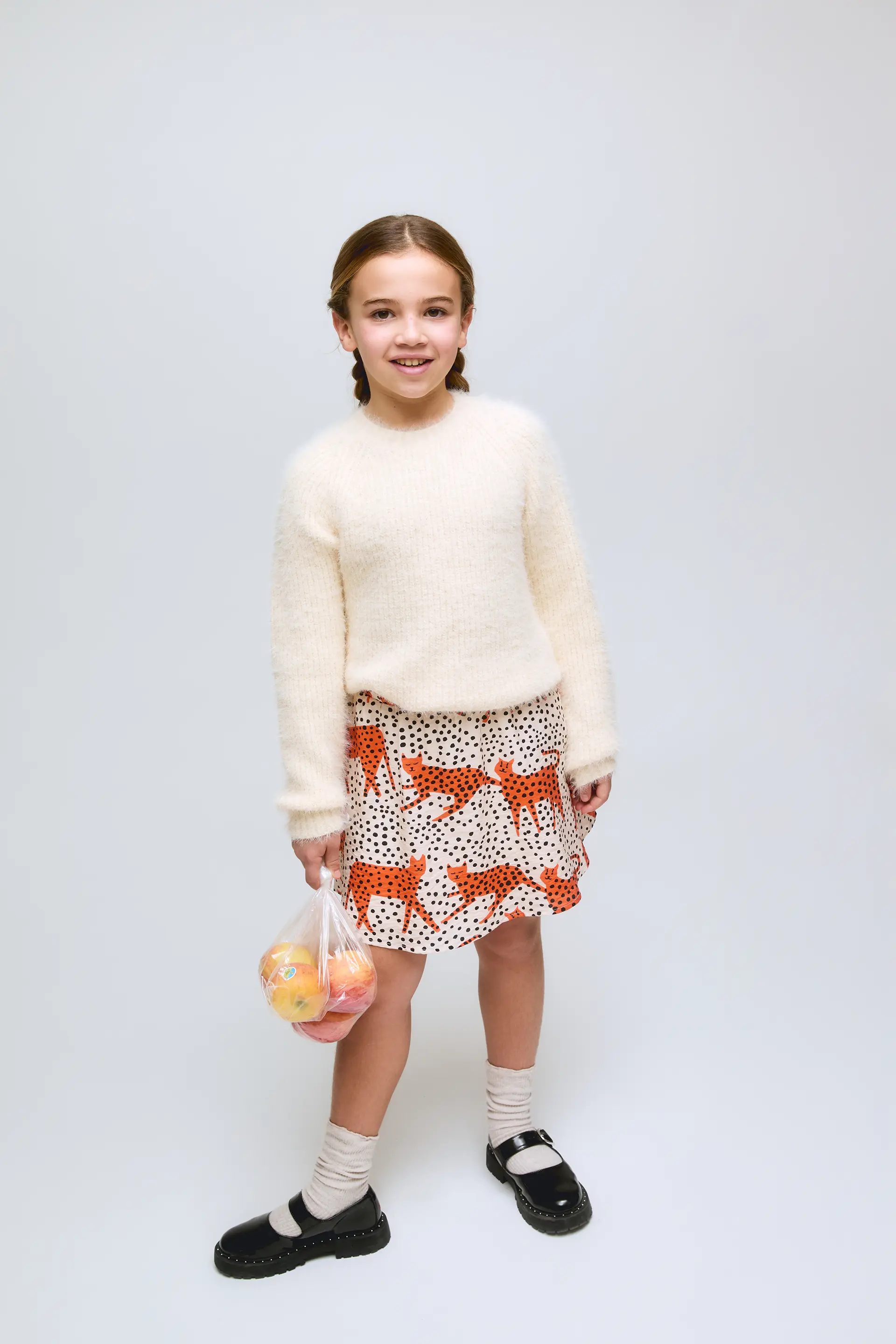 Falda corta de niña con estampado Tano - Image 4