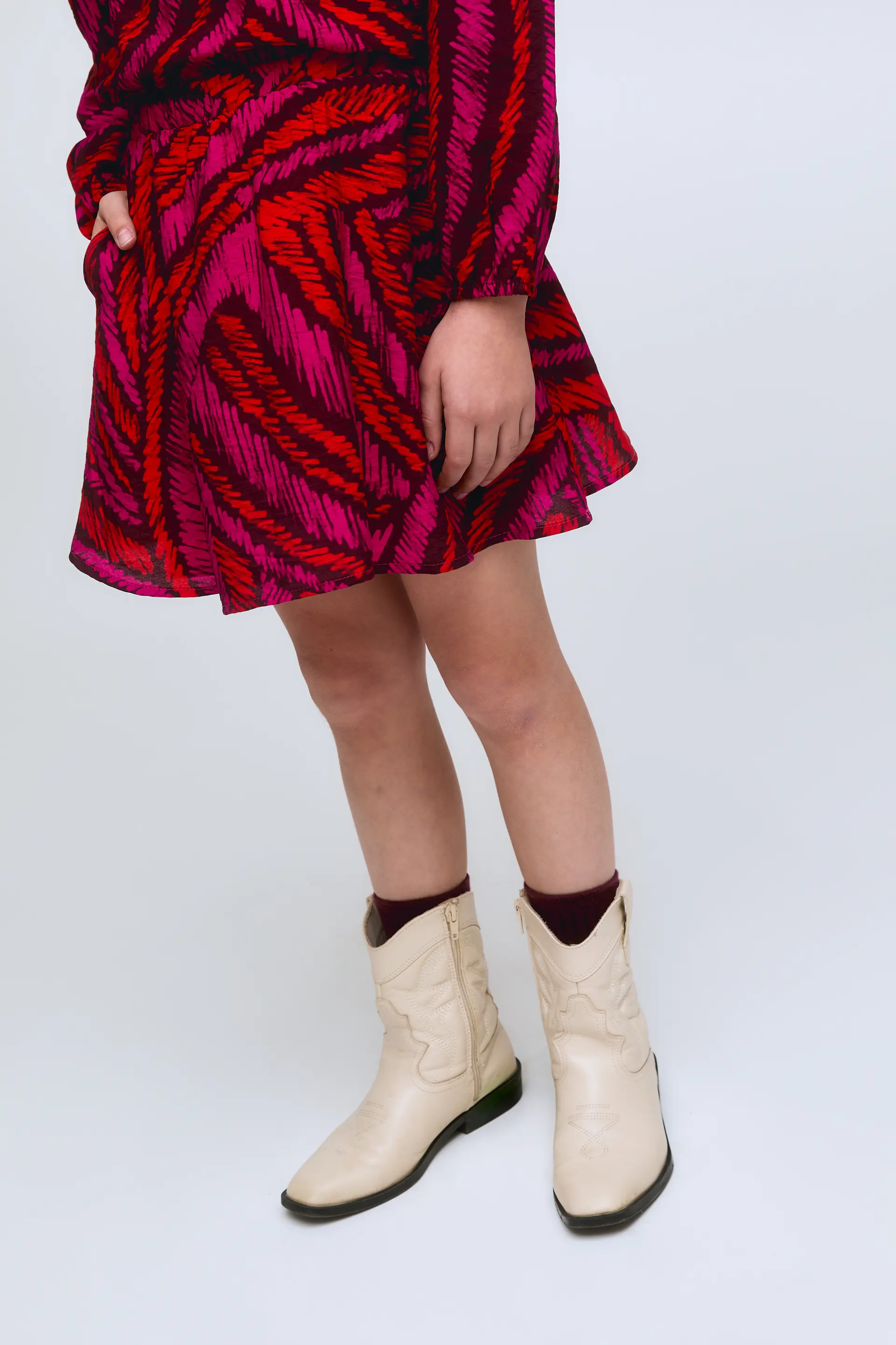 Falda corta de niña estampado Fedora - Image 3