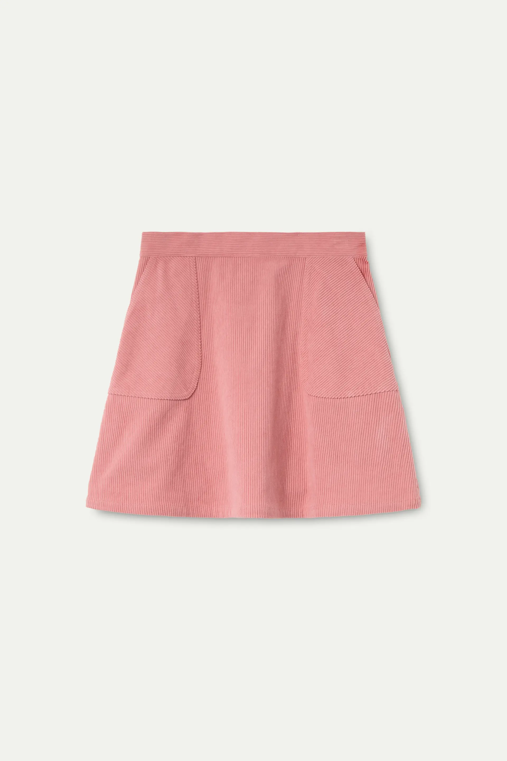 Falda corta de pana rosa - Image 2