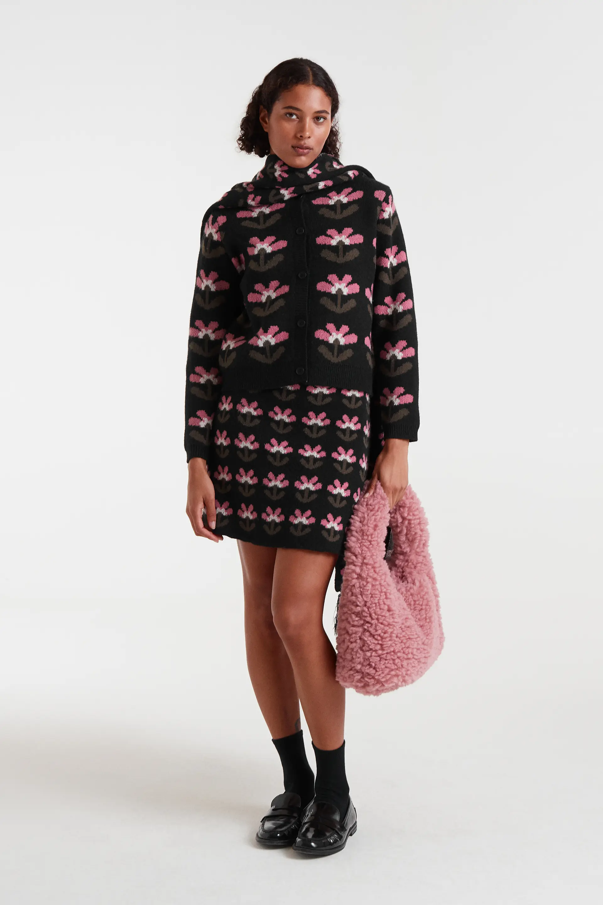 Falda corta jacquard con estampado Baboushka Small - Image 5