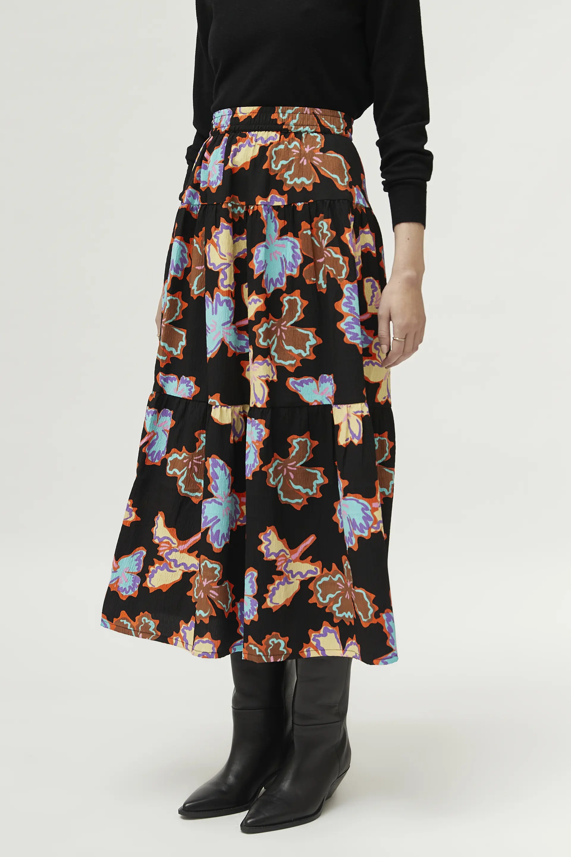 Falda larga estampado floral Alhelí - Image 4