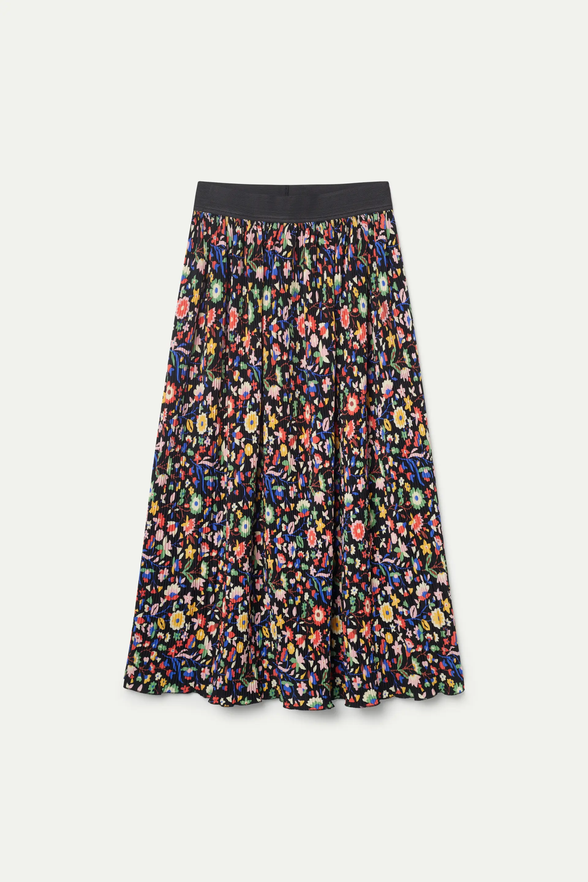 Falda larga estampado floral pequeño - Image 2