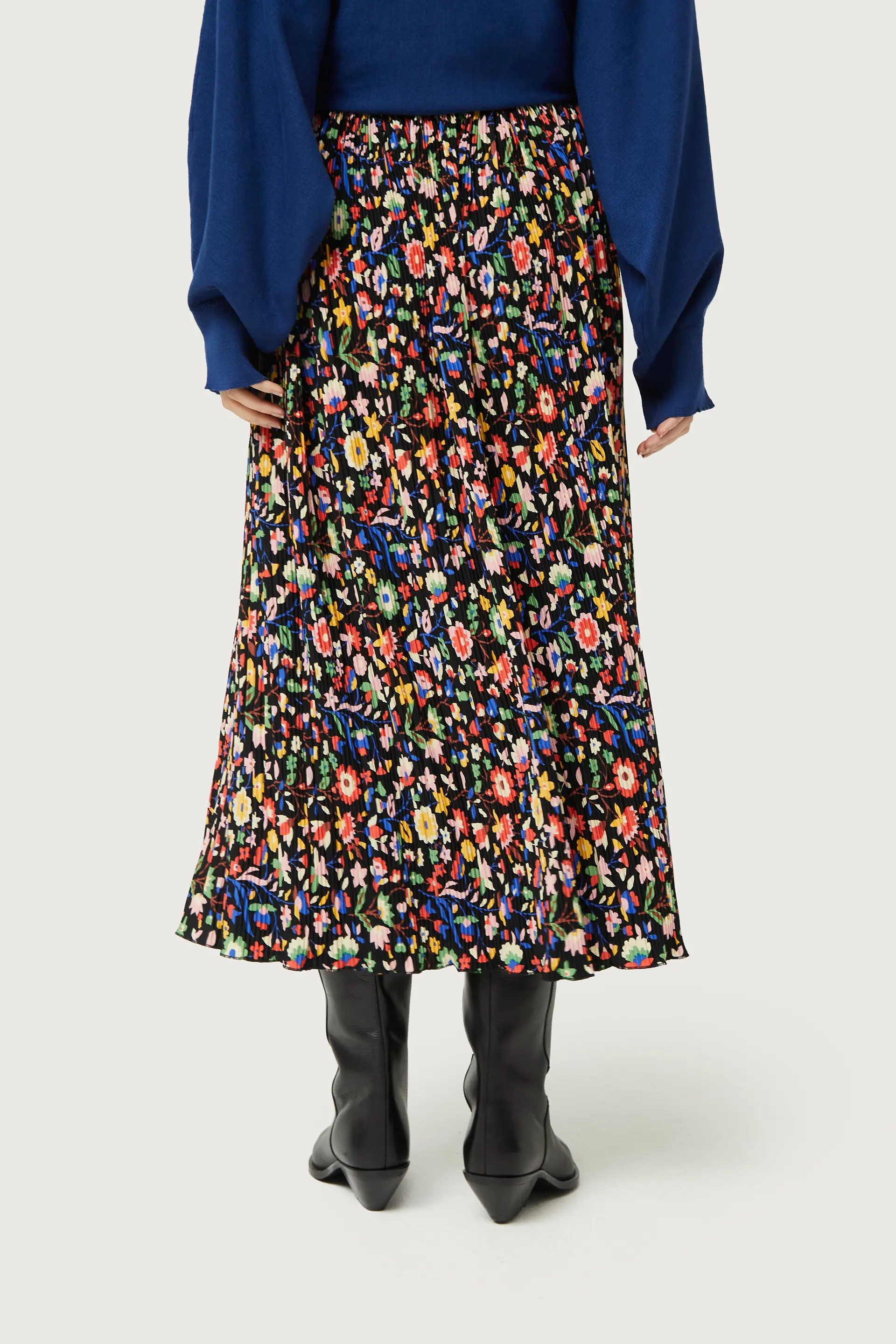 Falda larga estampado floral pequeño - Image 5
