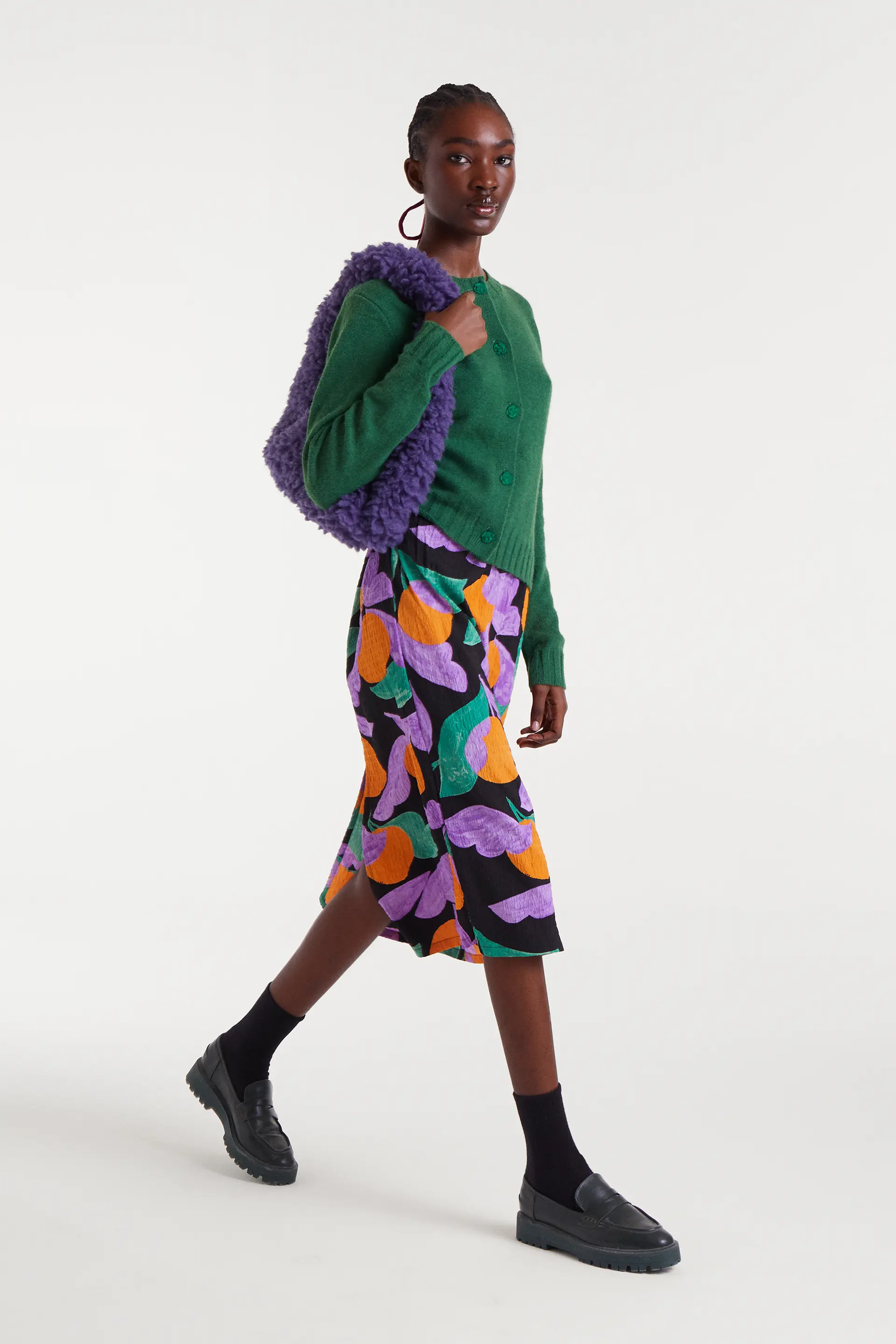 Falda midi con estampado Apricot - Image 6
