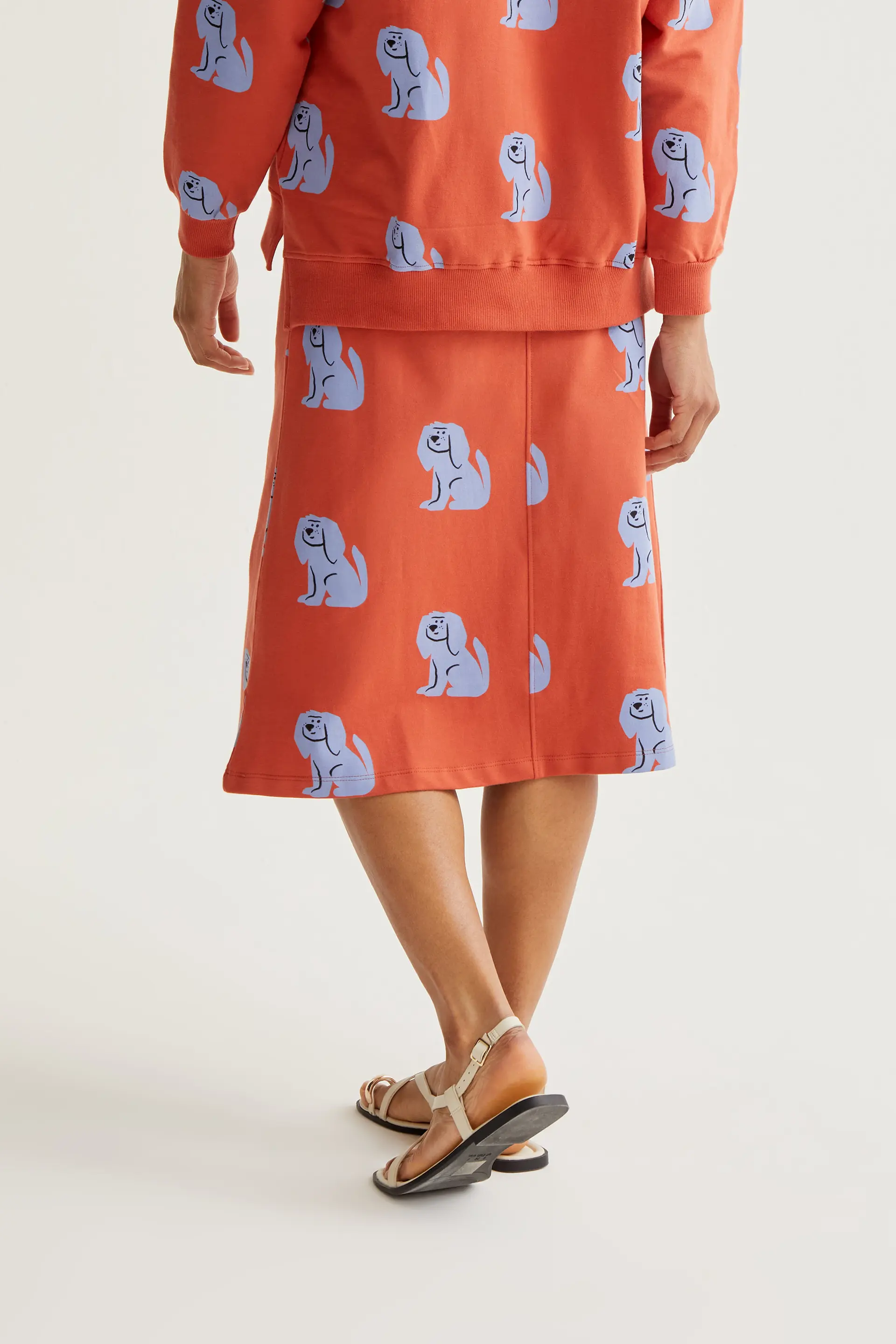 Falda midi con estampado Brown Dog - Image 3