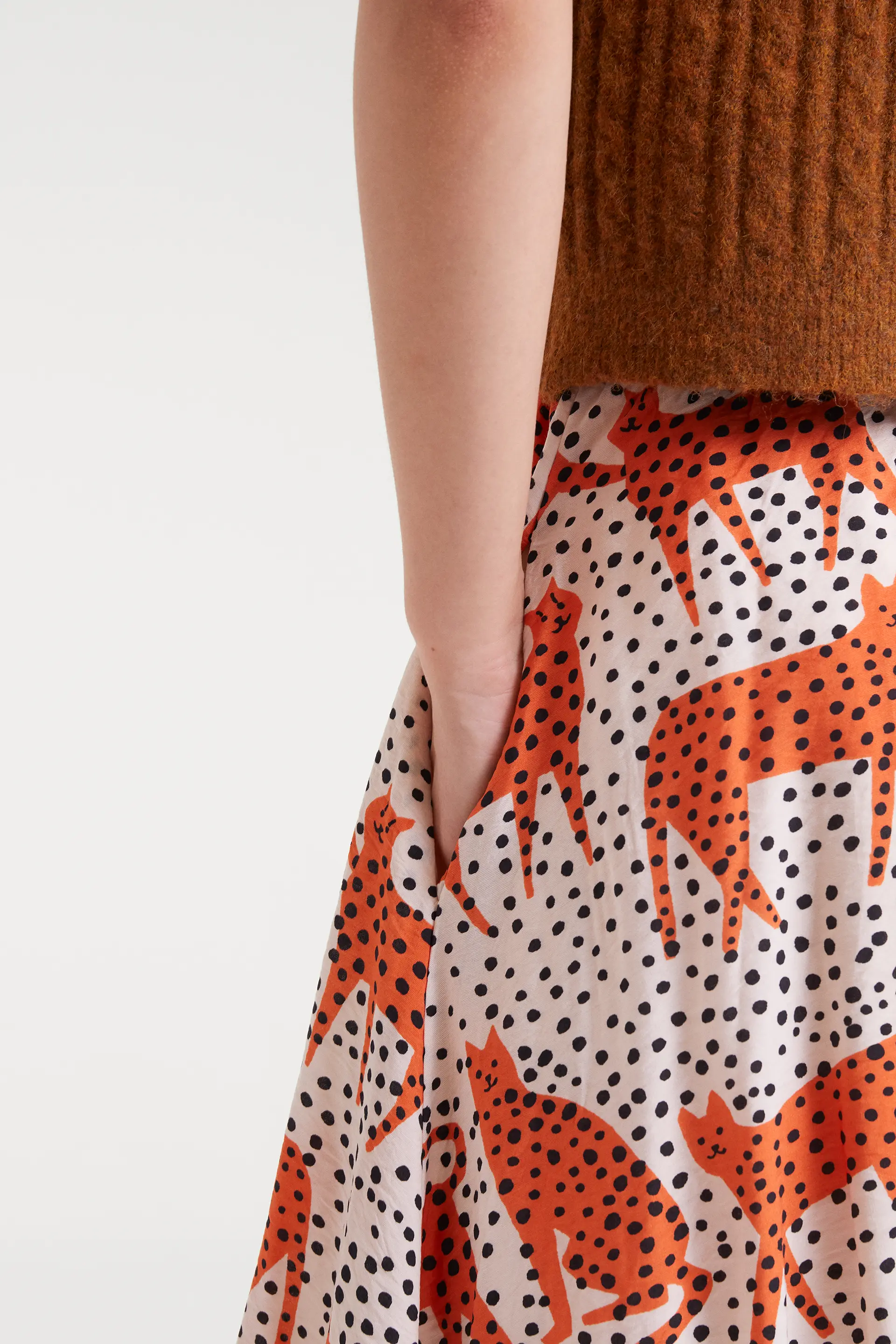 Falda midi con estampado Tano - Image 4