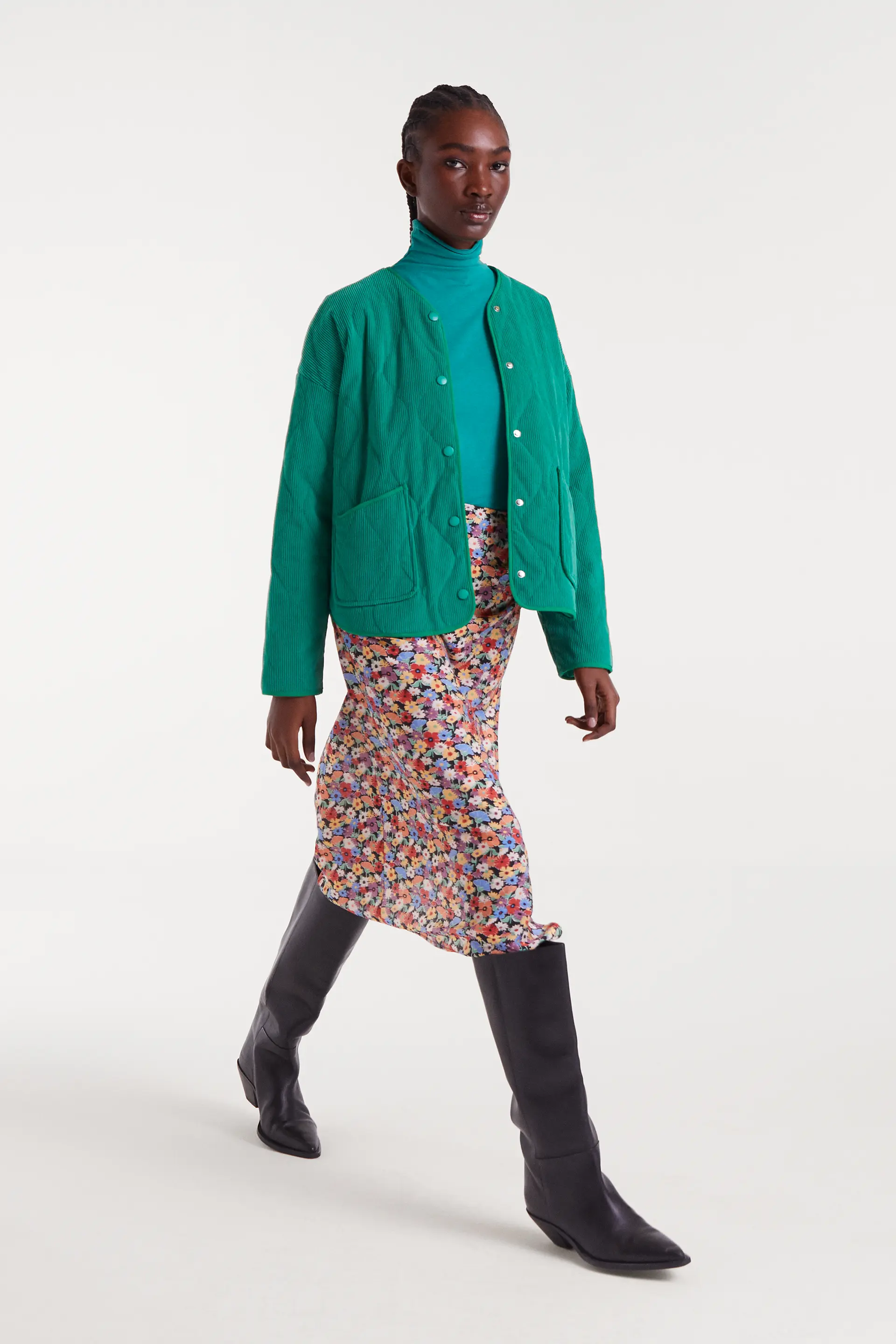 Falda midi crepé ligero con estampado Hampton Small - Image 6