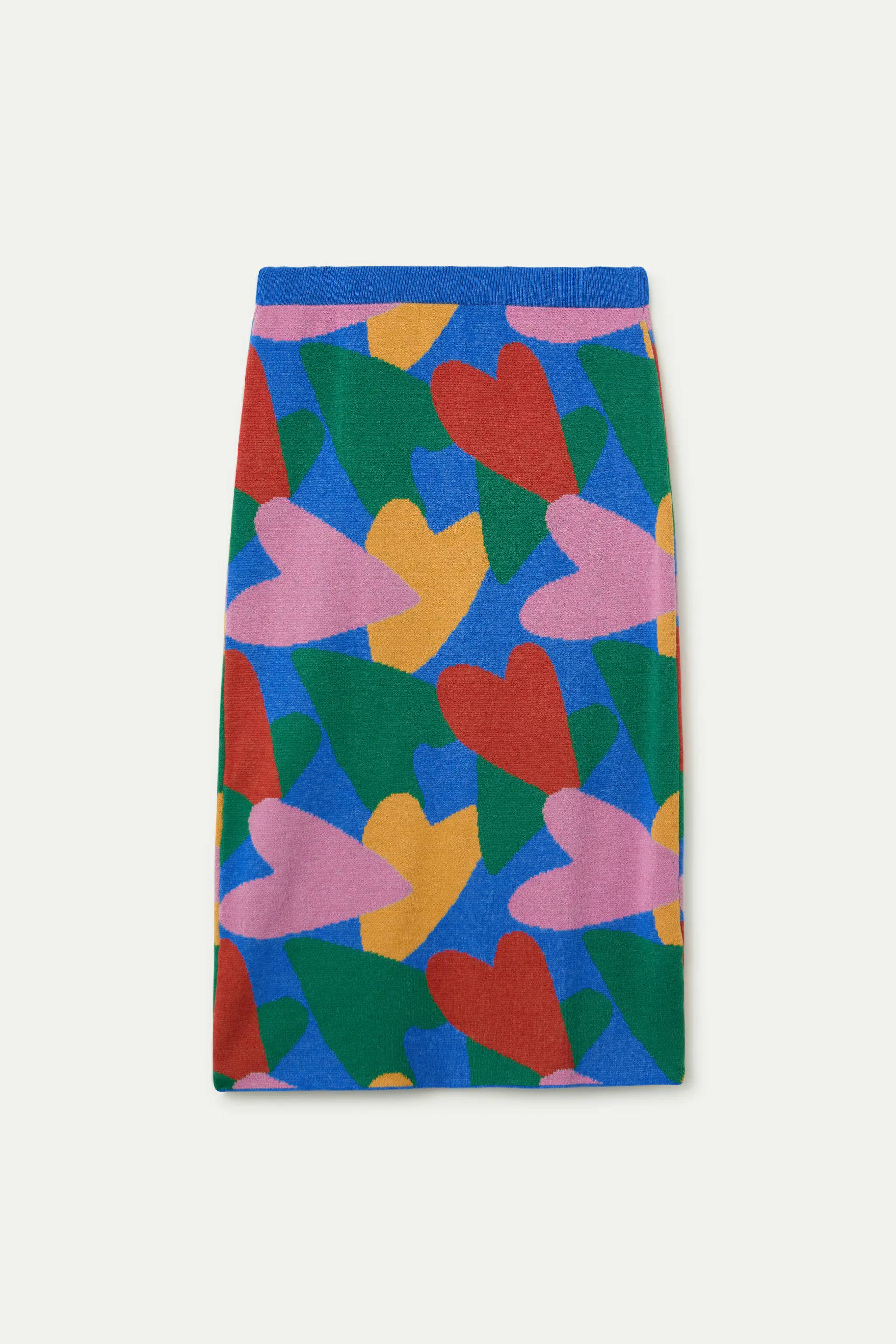 Falda midi de punto con estampado cupido - Image 2