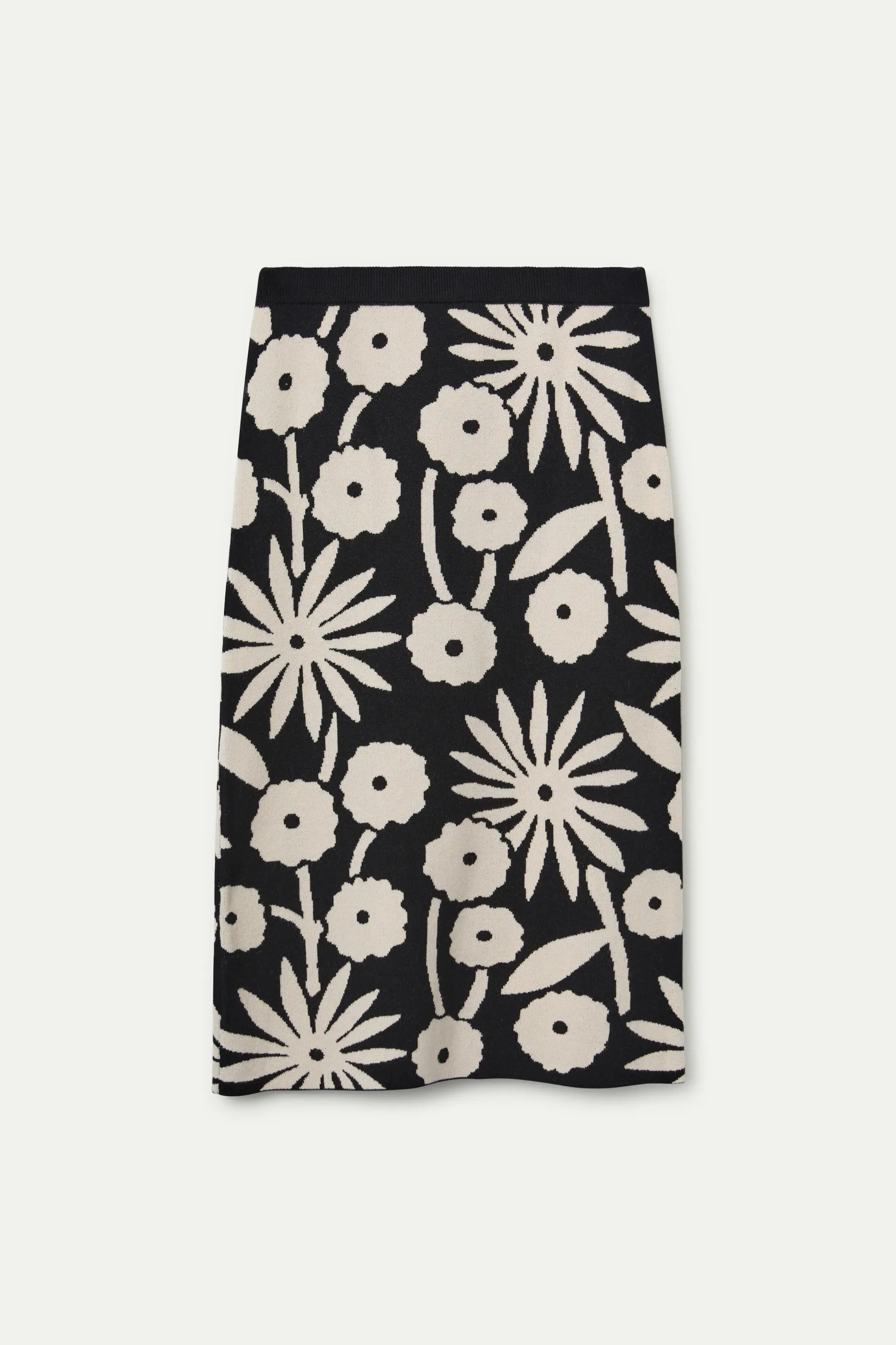 Falda midi jacquard con estampado Tofu - Image 2